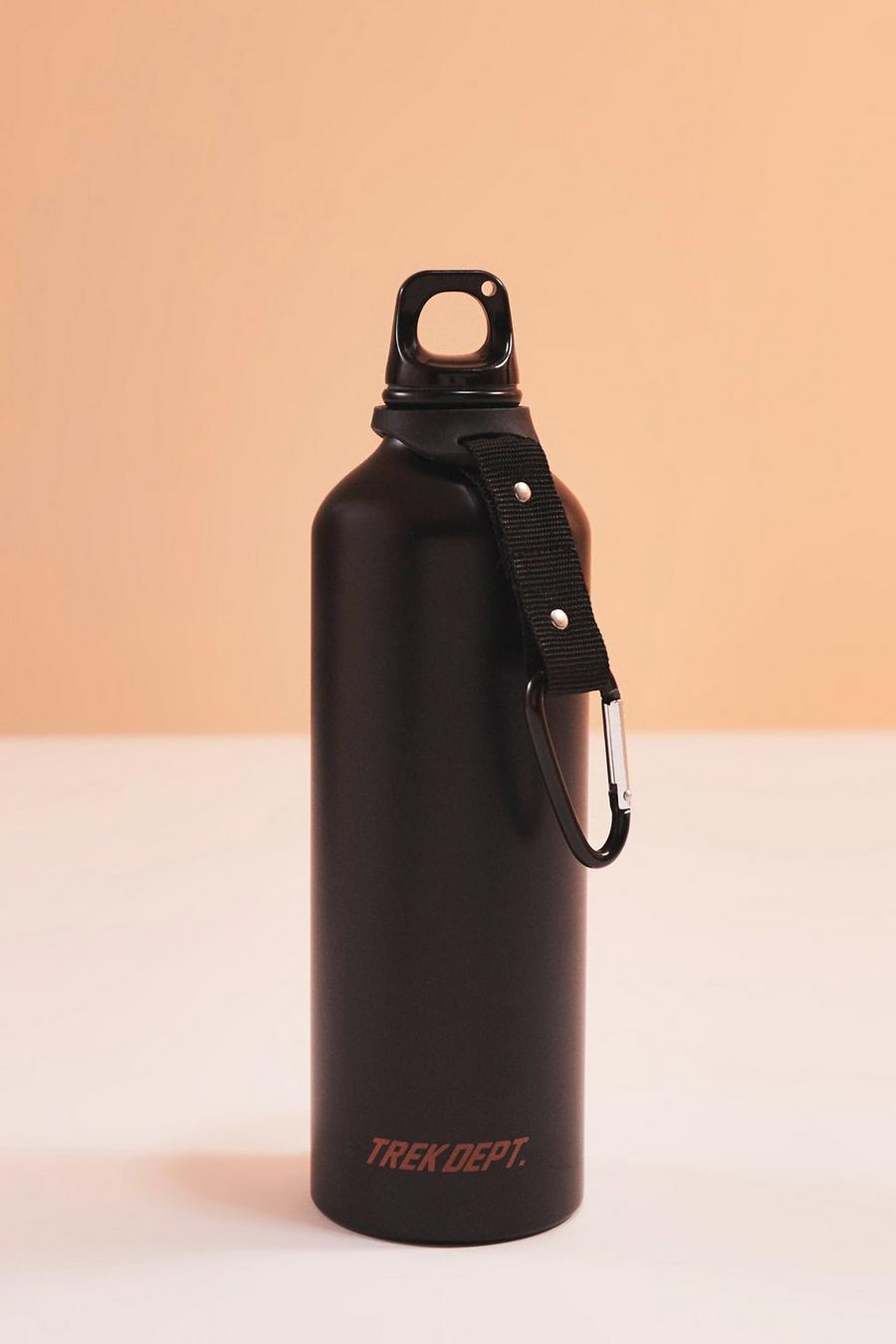 Black Active Trek Carabiner Strap Water Bottle