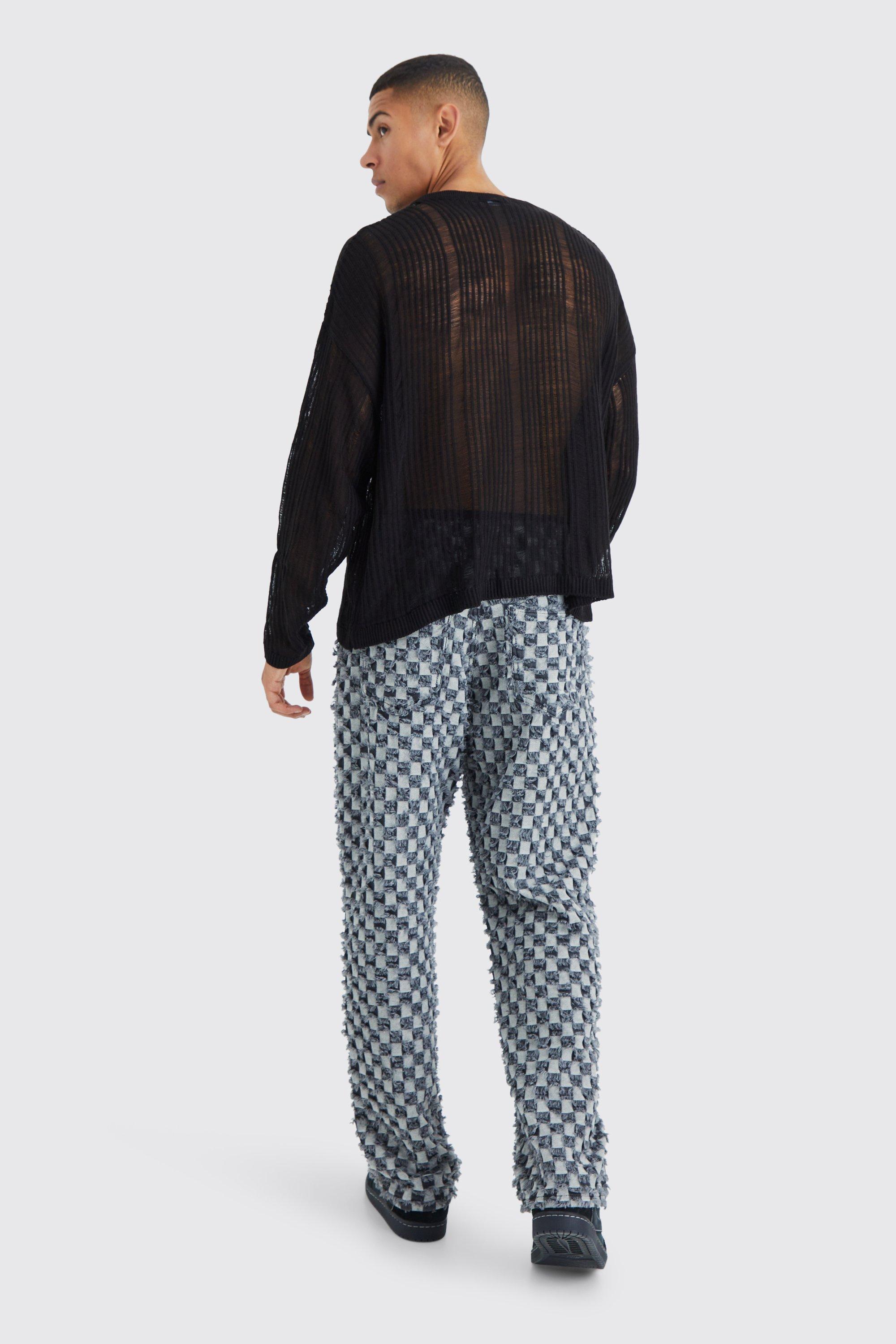 Oversized Boxy Open Knit Laddered Jumper | boohoo