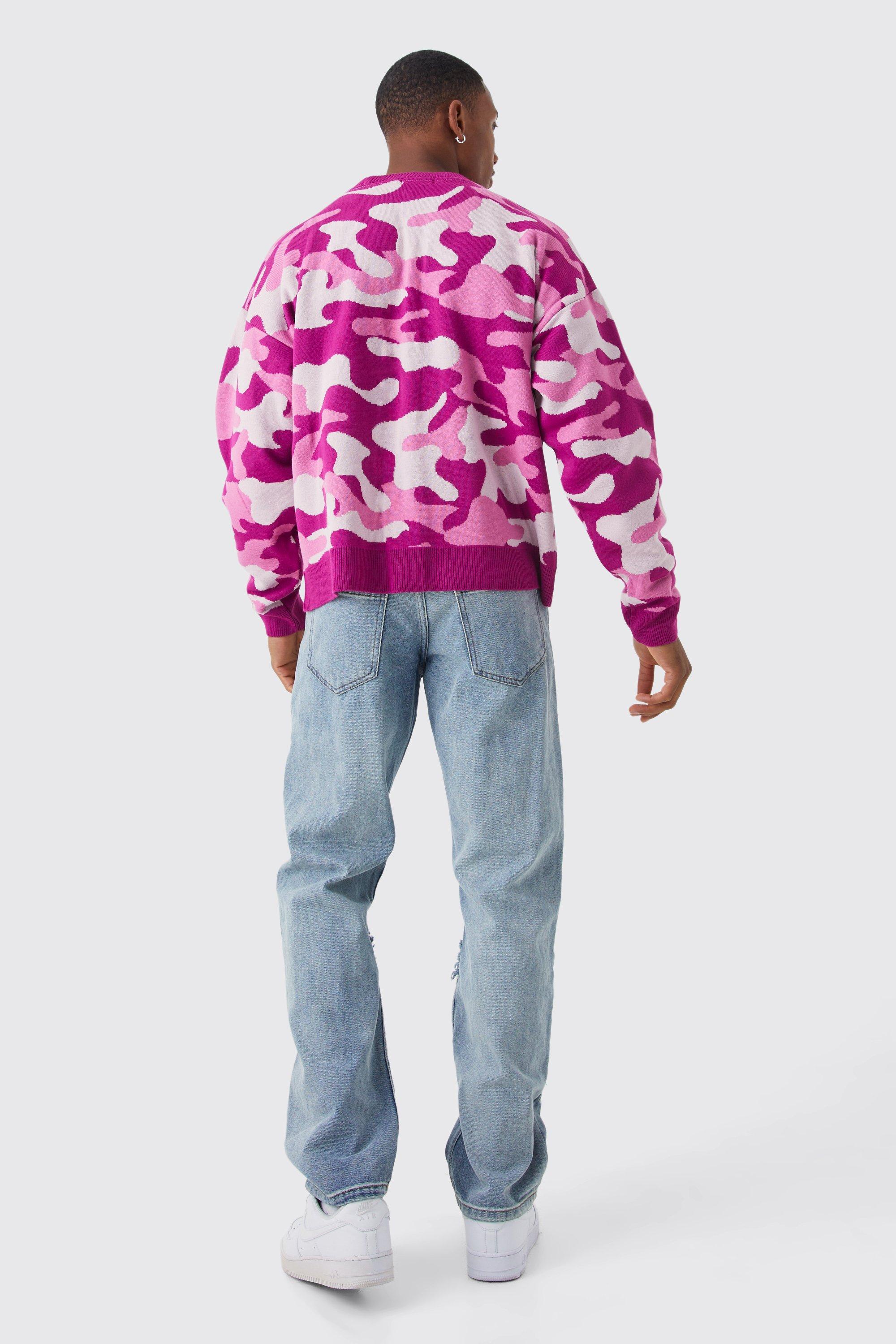 Pink camo jumper sale