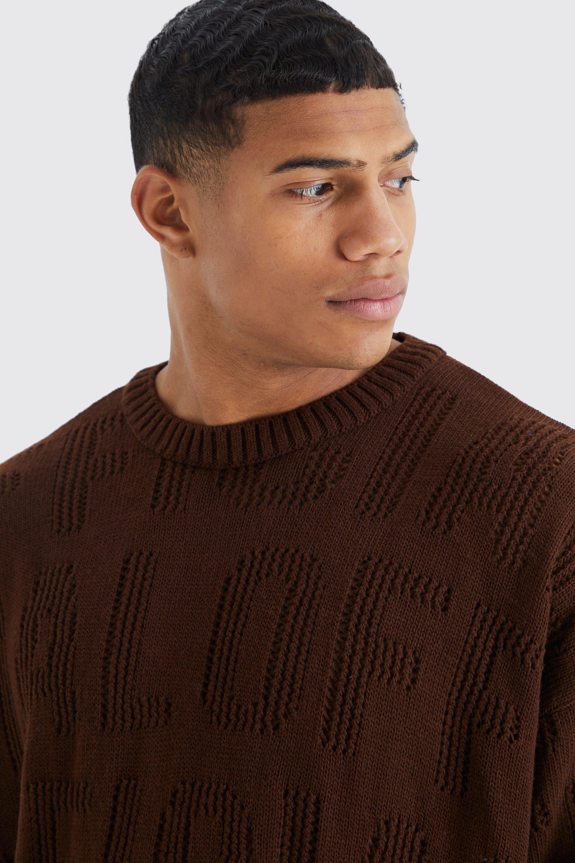 Distressed on sale knitted jumper