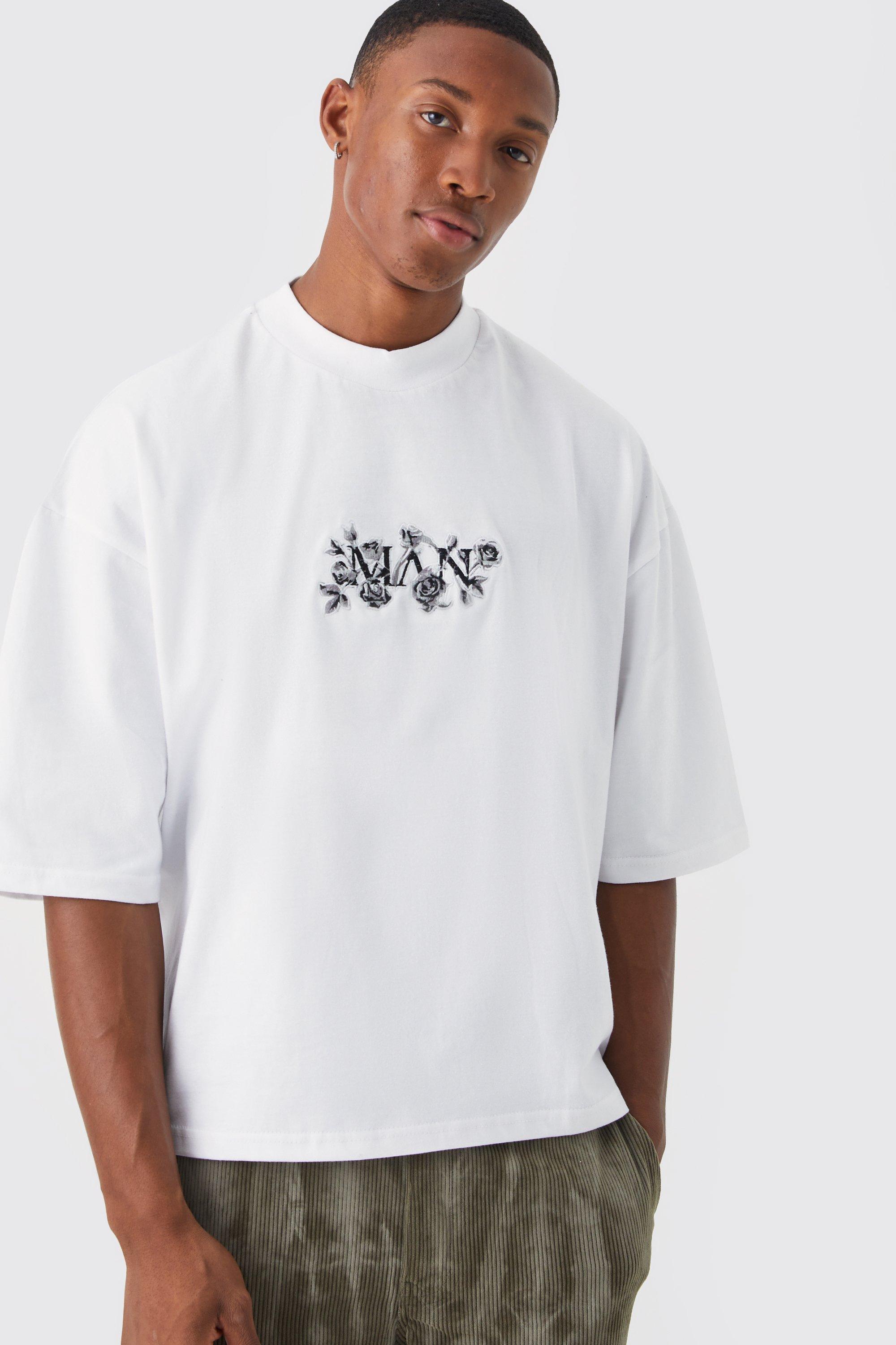 Oversized Boxy Heavyweight Embroidered T-shirt