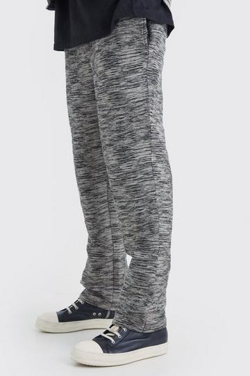 Elasticated Waist Straight Marble Jacquard Cargo Pants multi