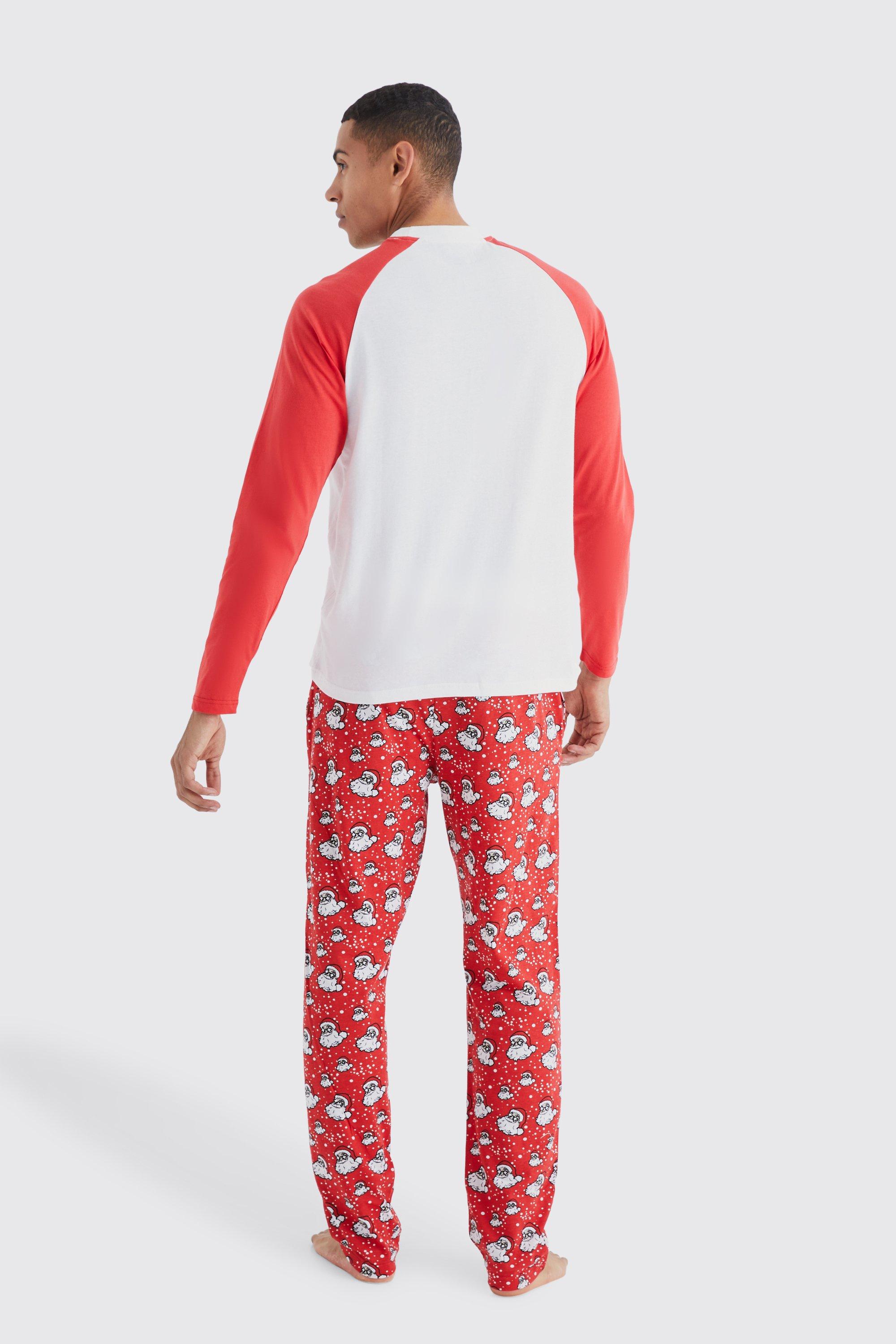 Boohoo mens christmas online pyjamas