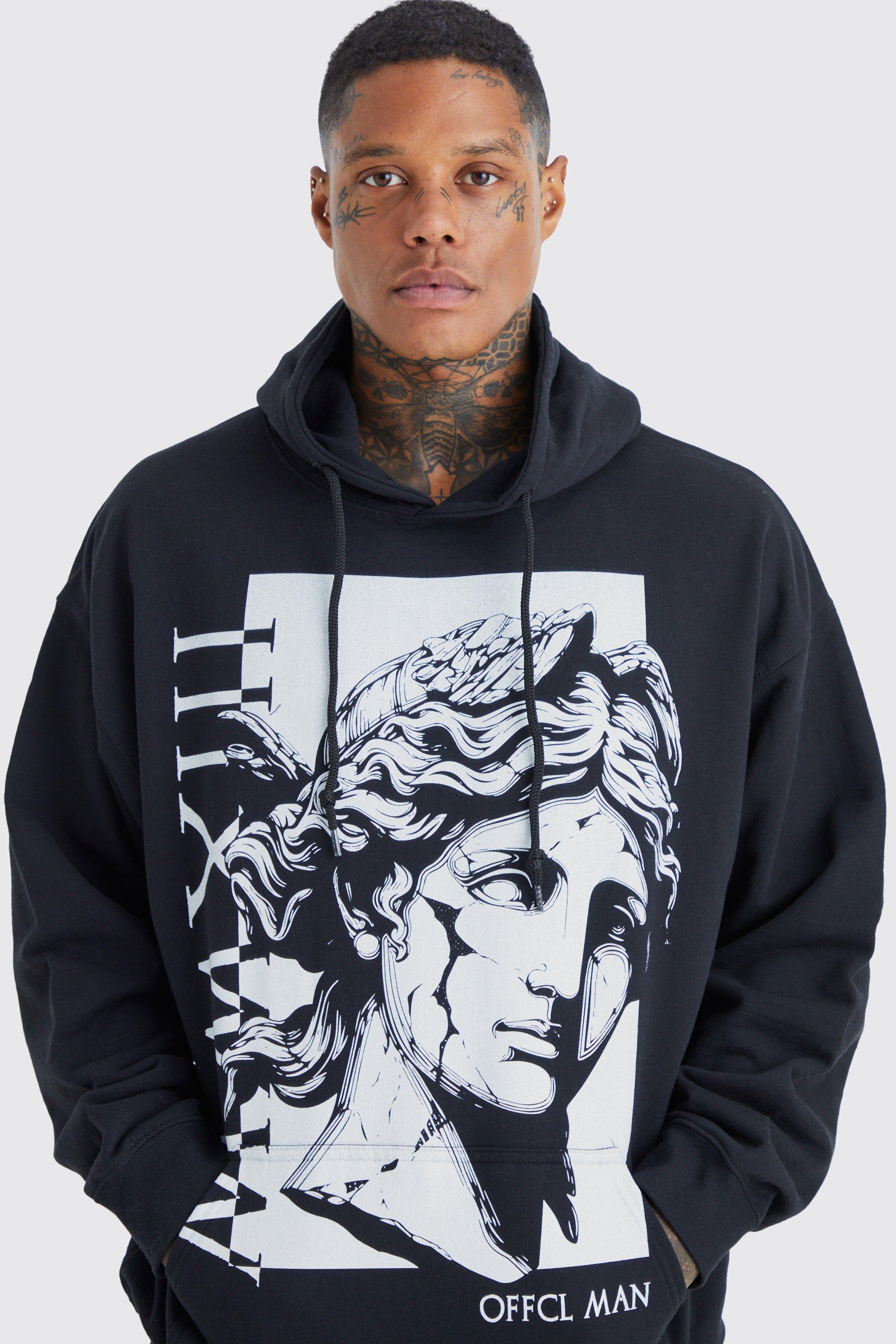 Oversized Renaissance Graphic Hoodie boohoo