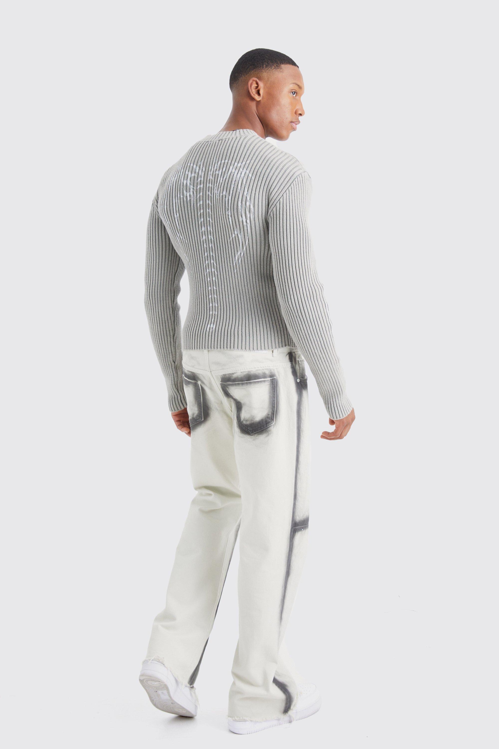 【MODERNIF】Muscle Fit Span Linen Collar Knit Span Muscle-Fit Half Neck Knit – KLEANT