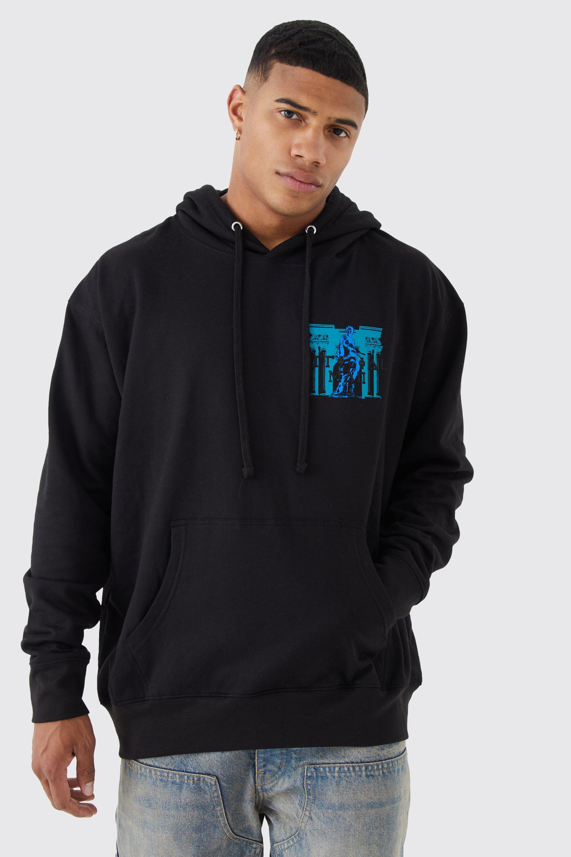 Roman Oversize Hoodie Black