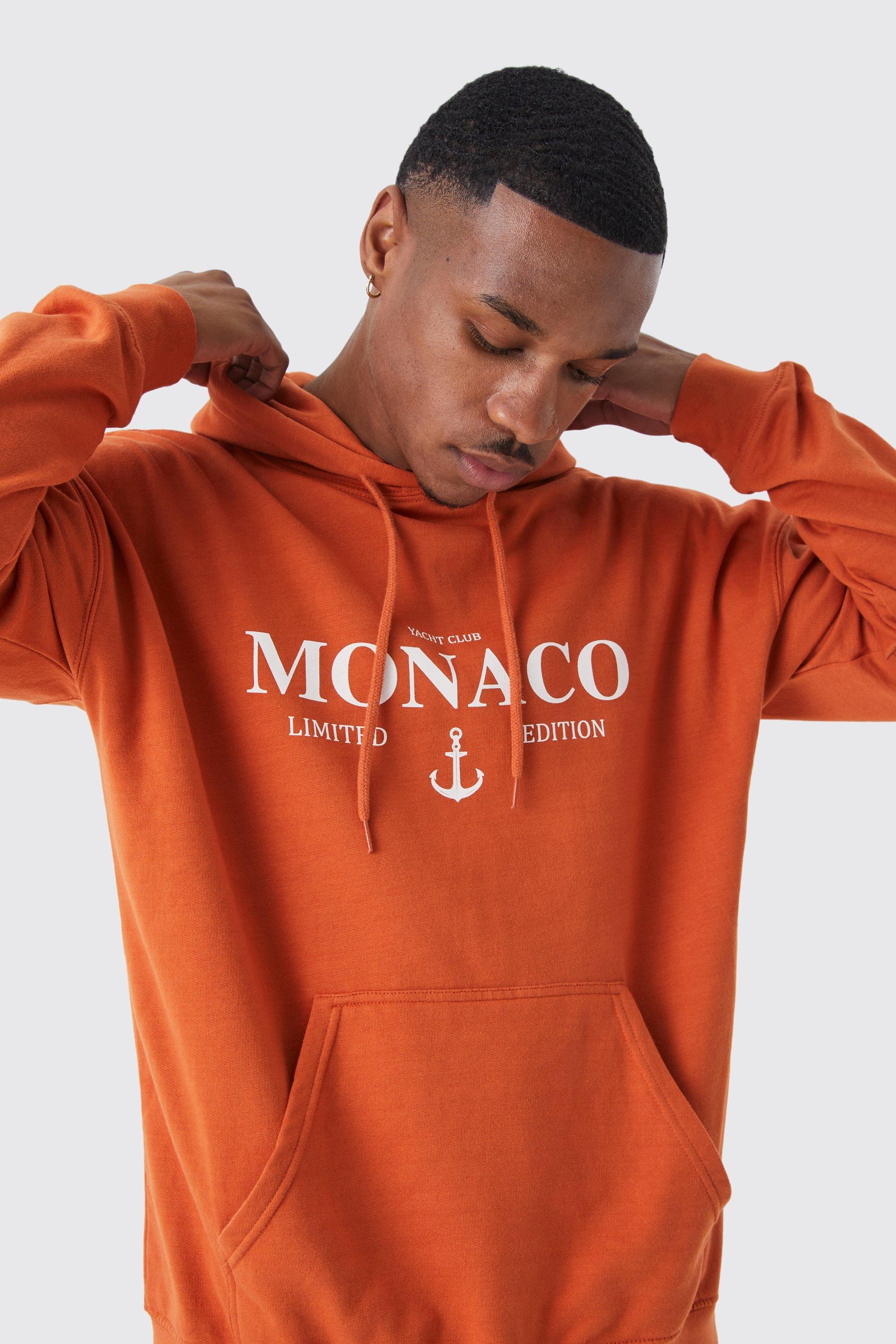 Orange discount hoodie boohoo