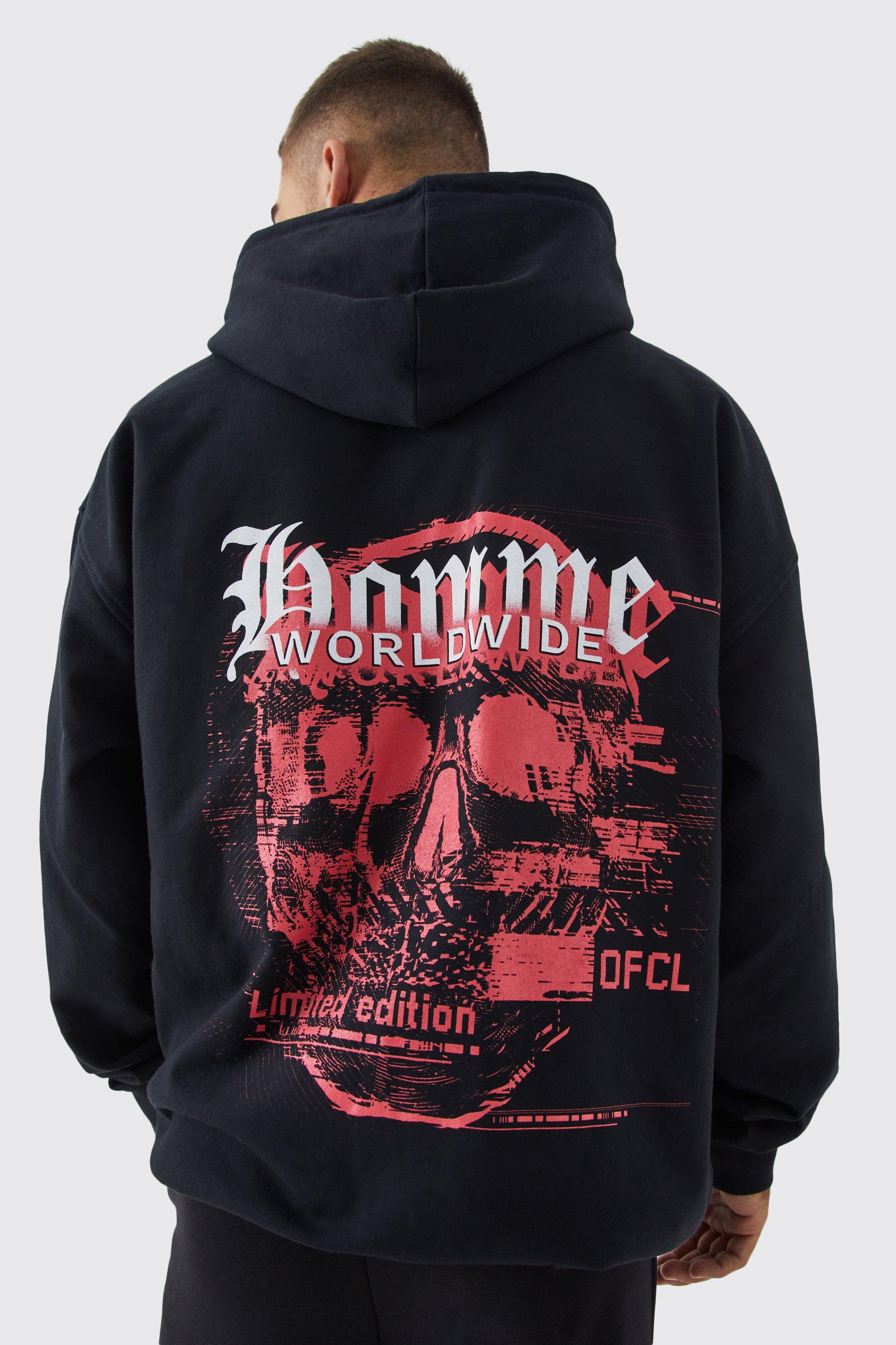 Oversized Ofcl Statue Graphic Hoodie