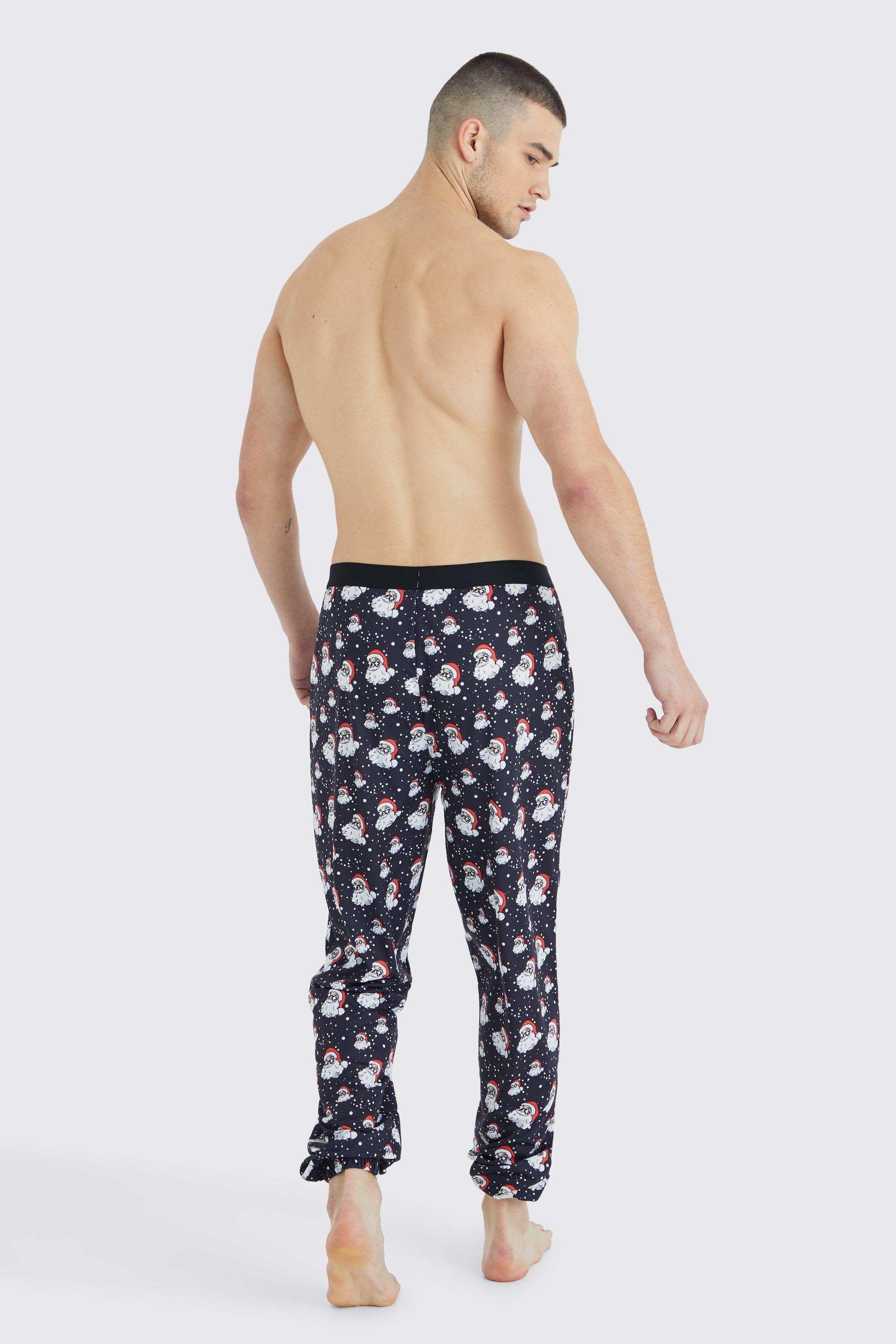 Lounge Pajama Pants for Tall Men in Black