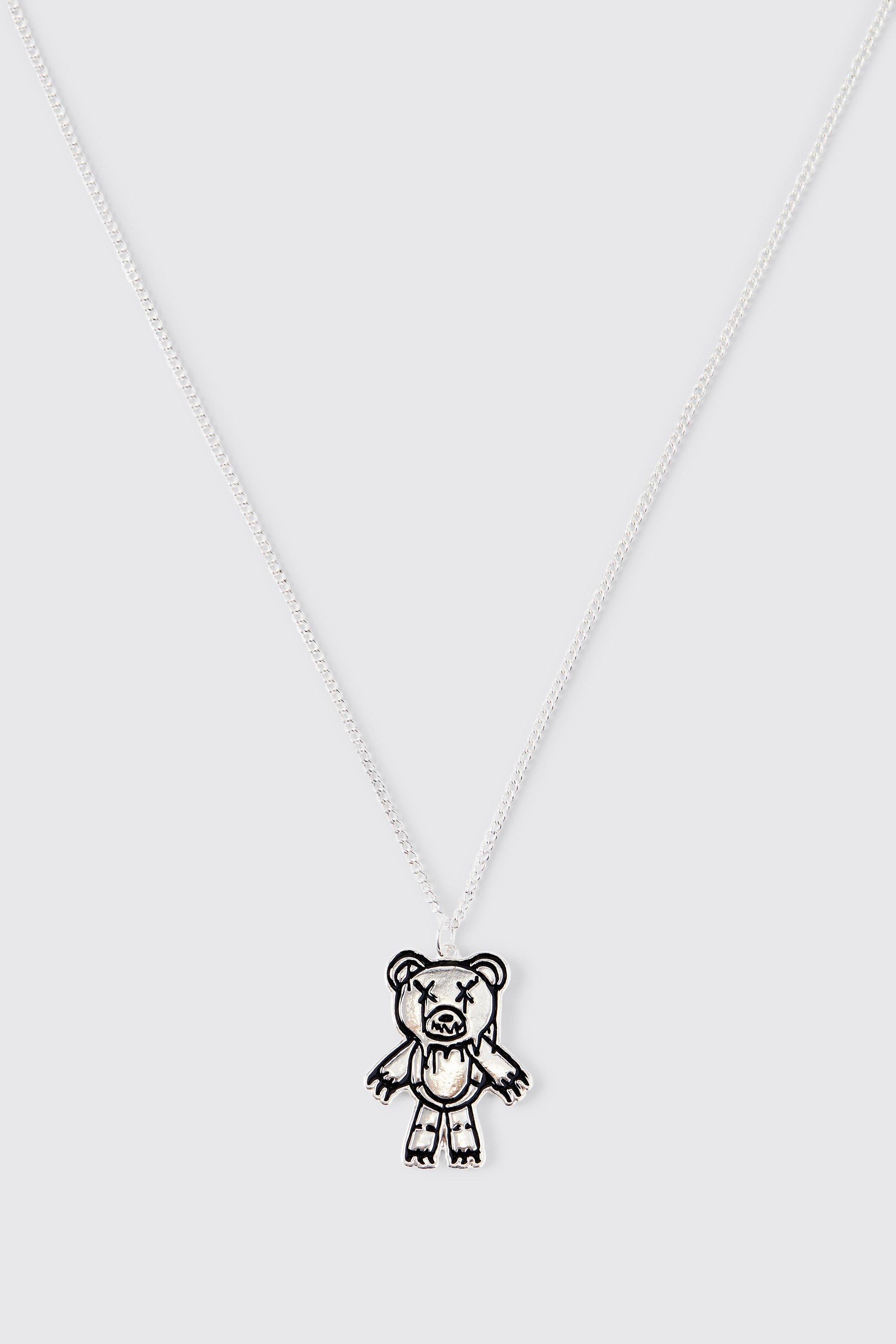 Mens on sale bear necklace