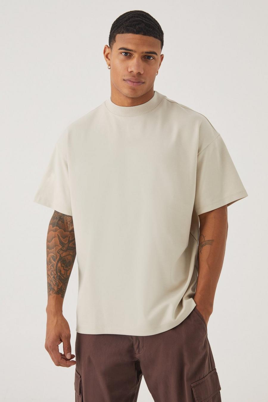 Stone Premium Oversize t-shirt i tjockt tyg image number 1