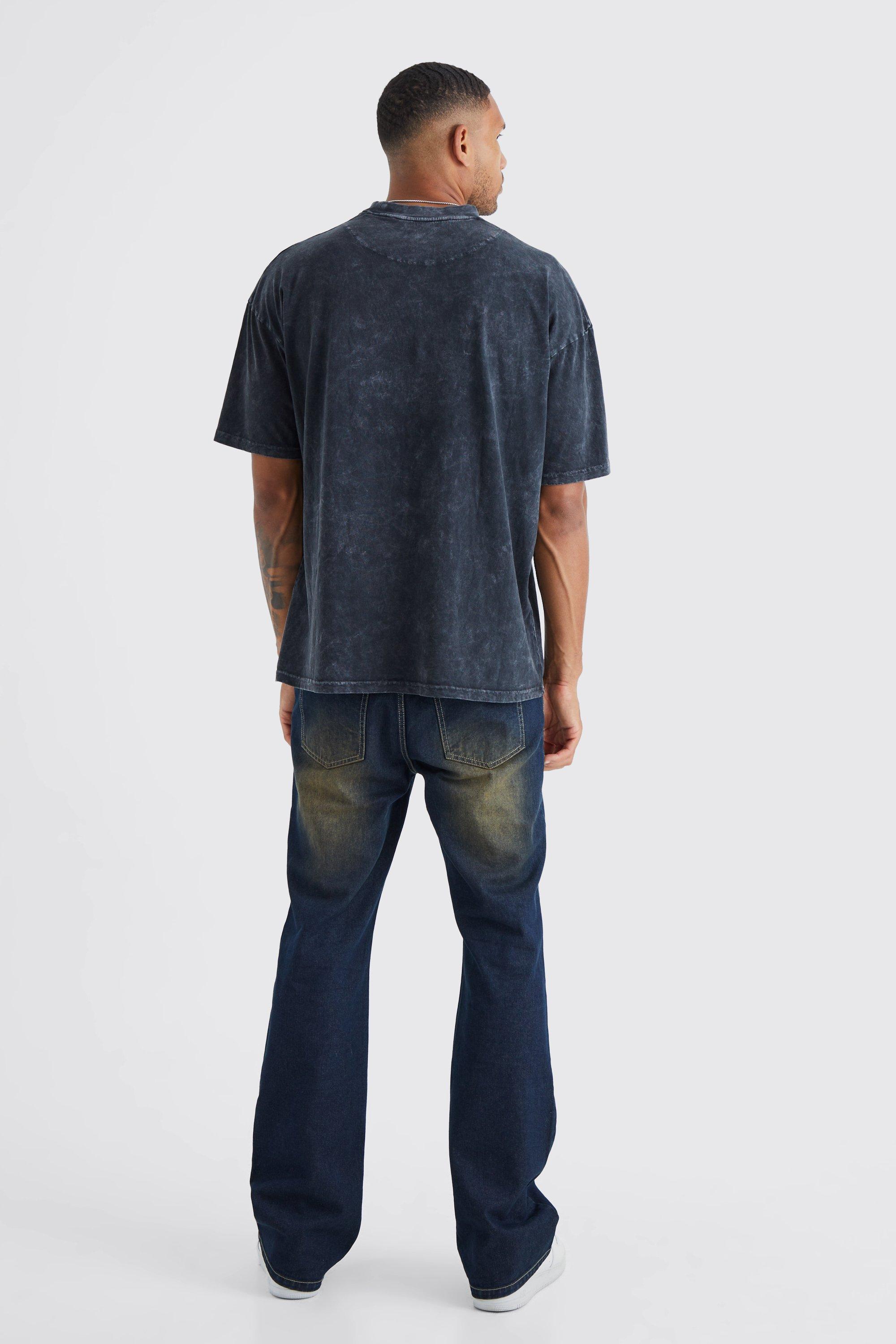 Denim t 2024 shirt men