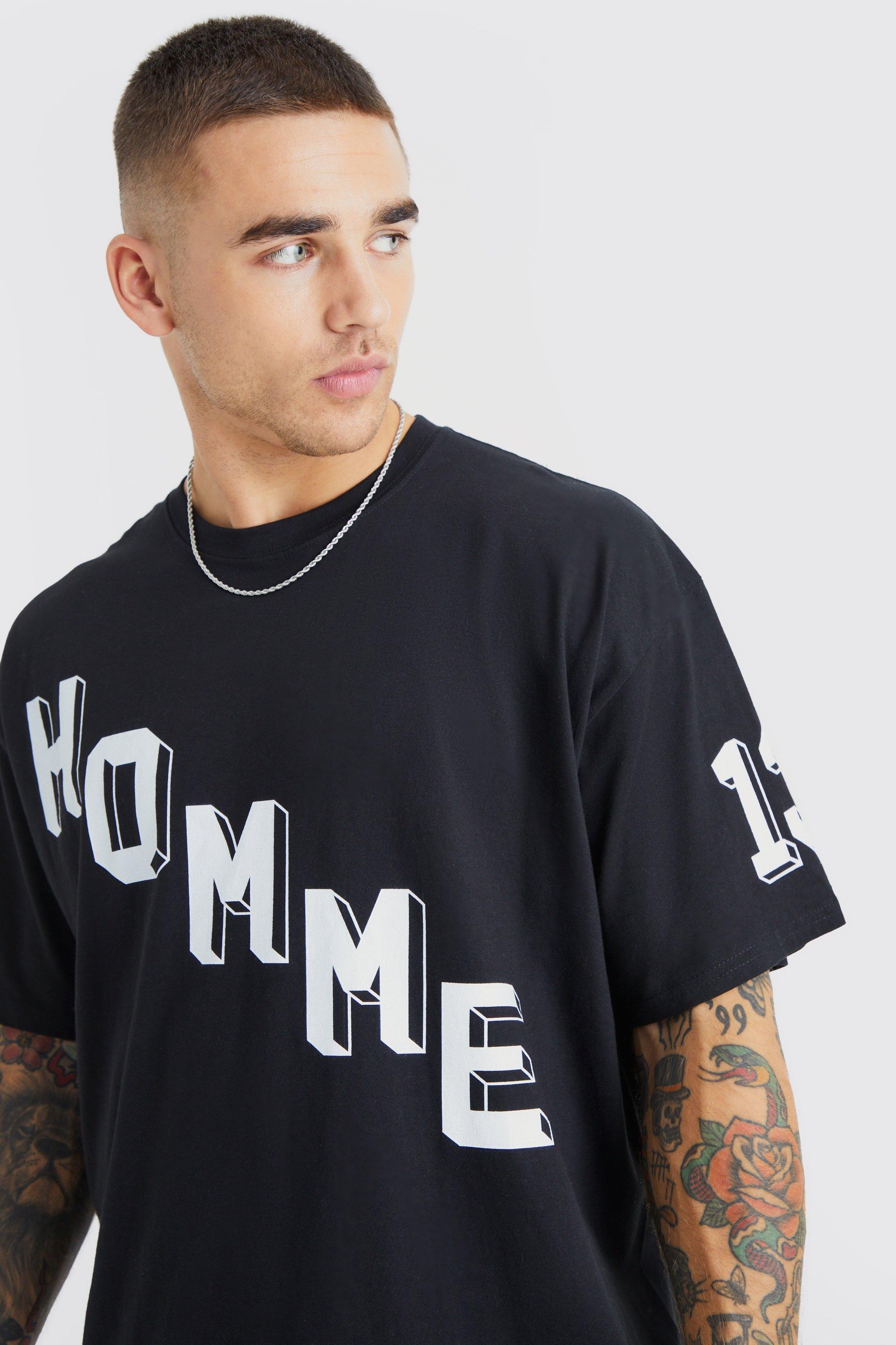 Oversized Homme Graphic T shirt