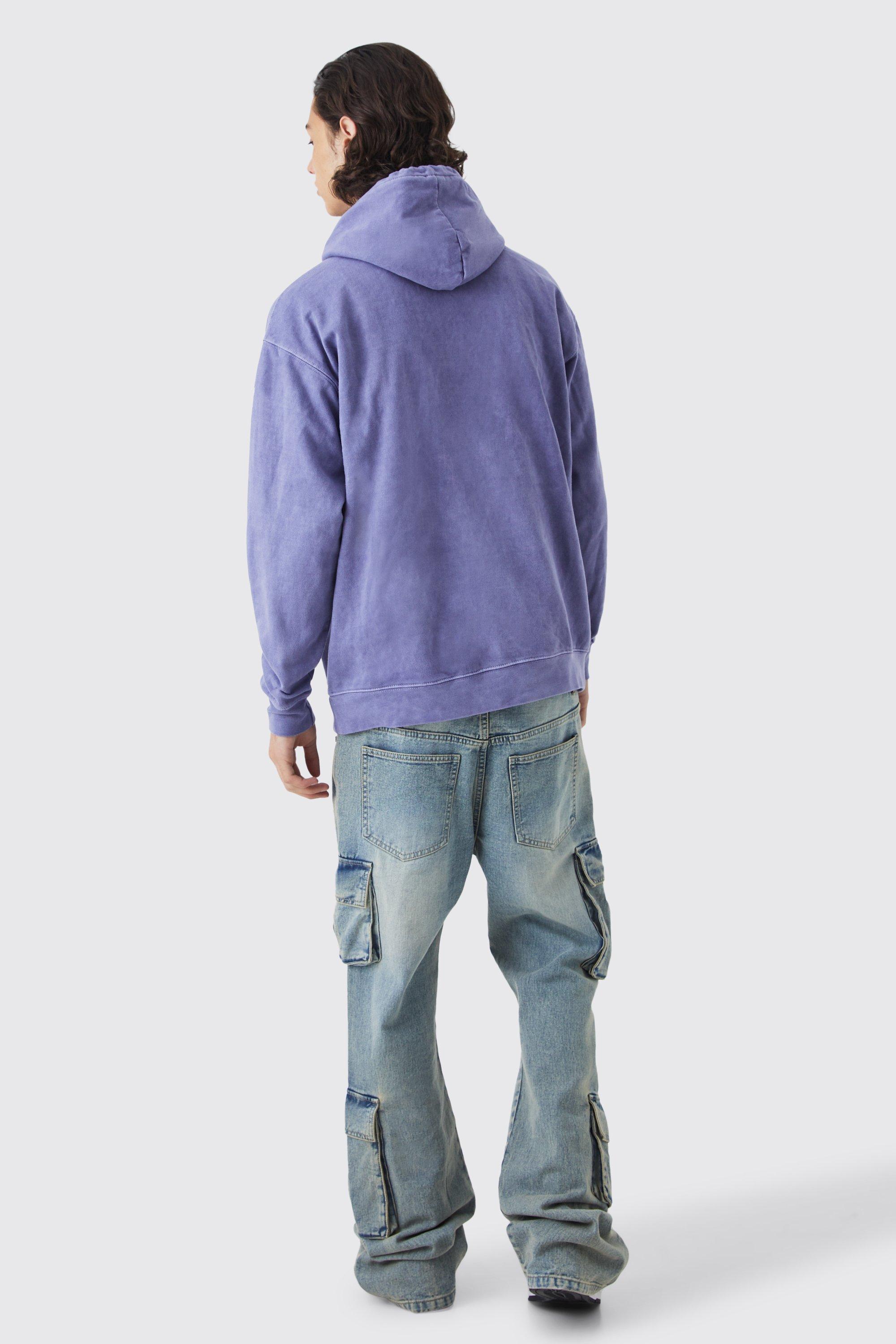 Light purple graphic online hoodie