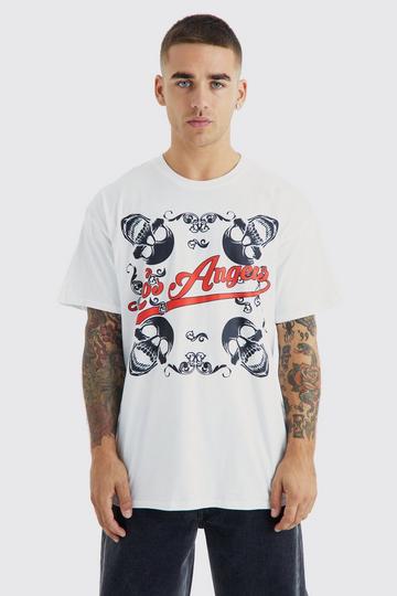 Oversized Los Angeles Graphic T-shirt white