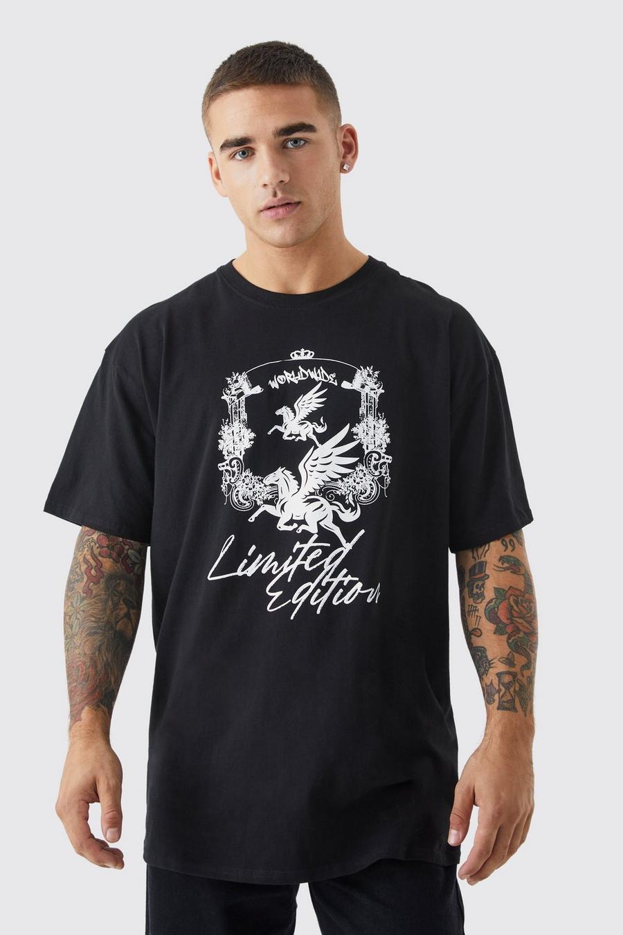 Black Oversized Limited Edition Renaissance T-Shirt
