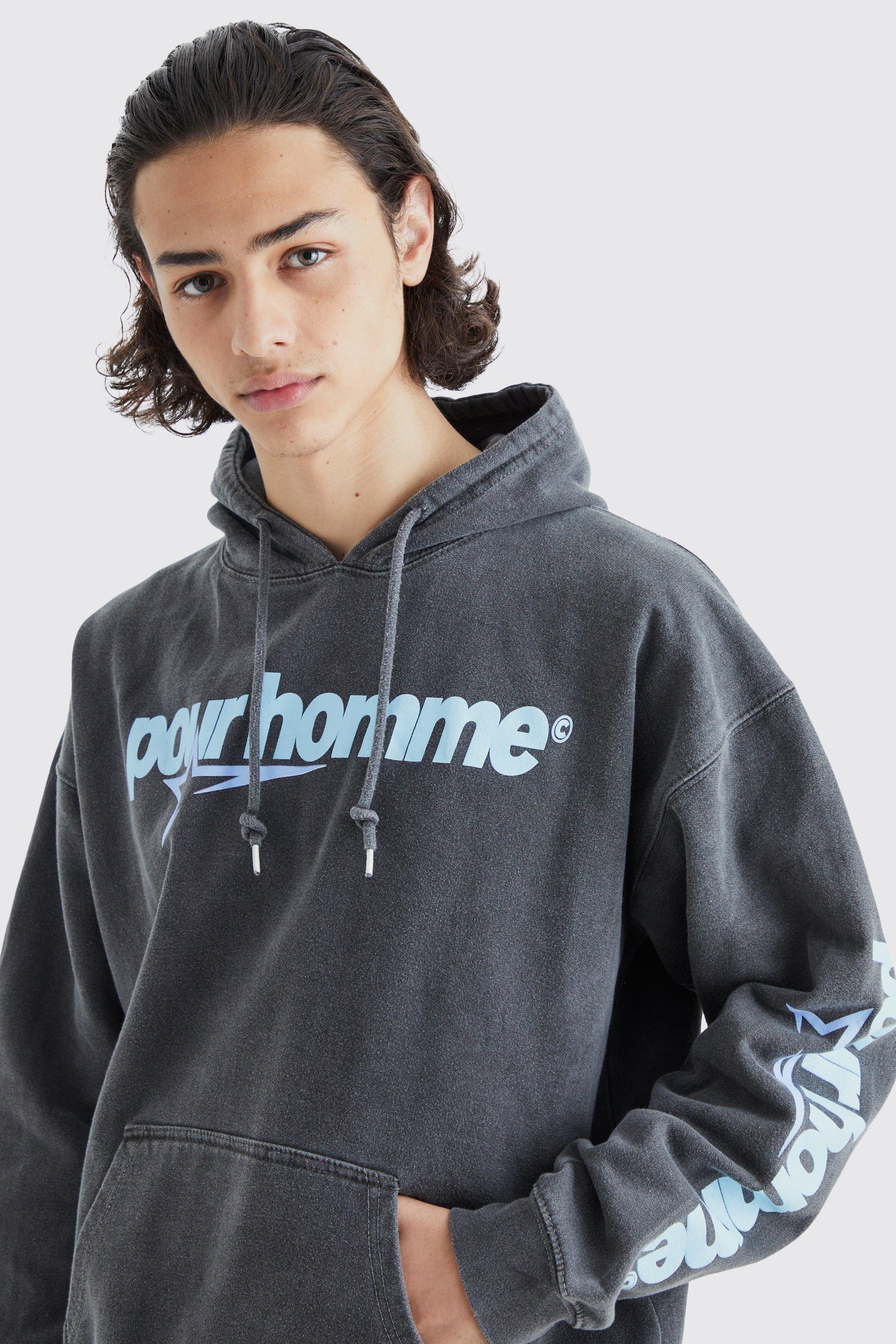 Oversized Washed Renaissance Graphic Hoodie