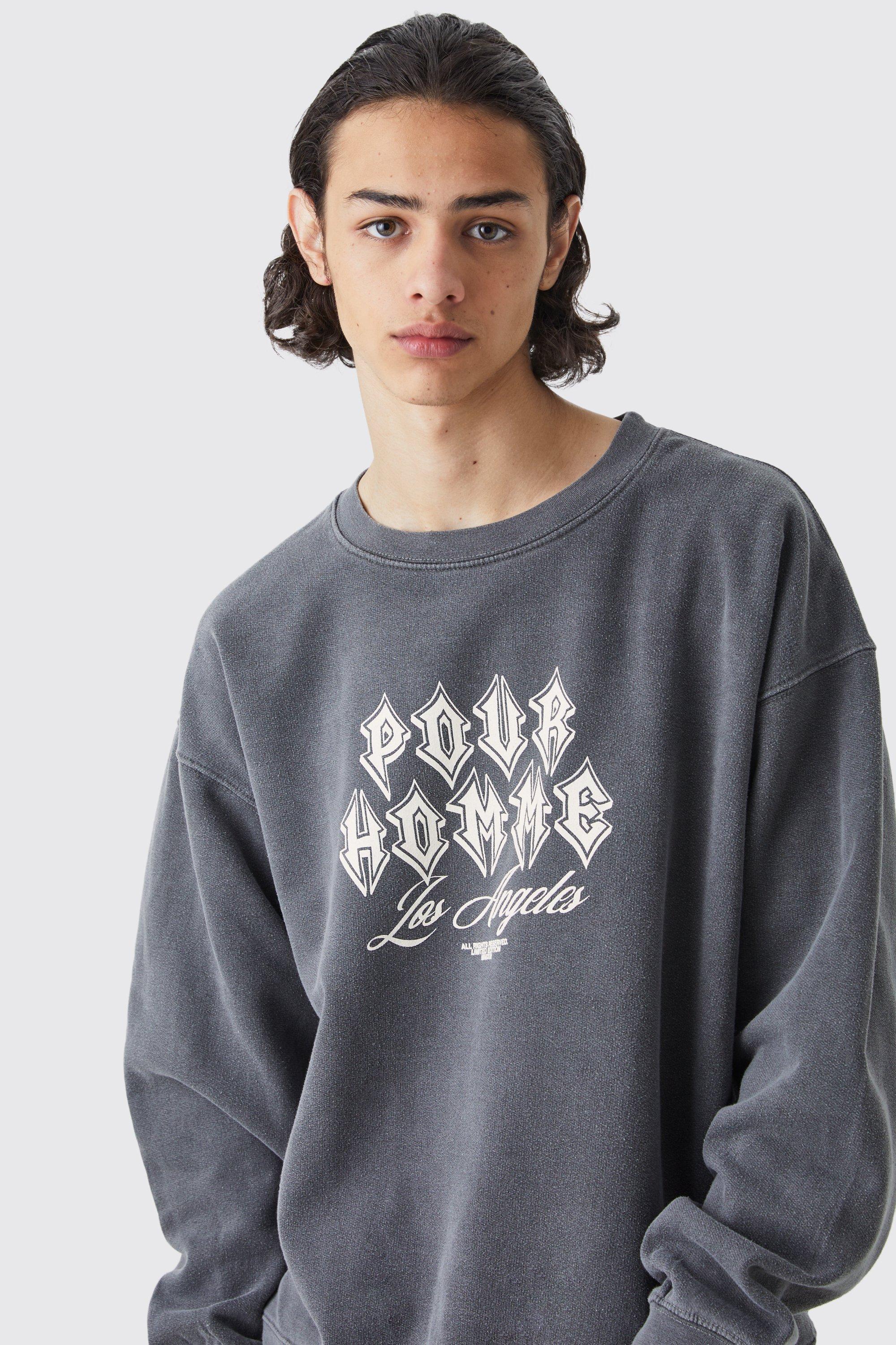 Oversized best sale charcoal sweatshirt