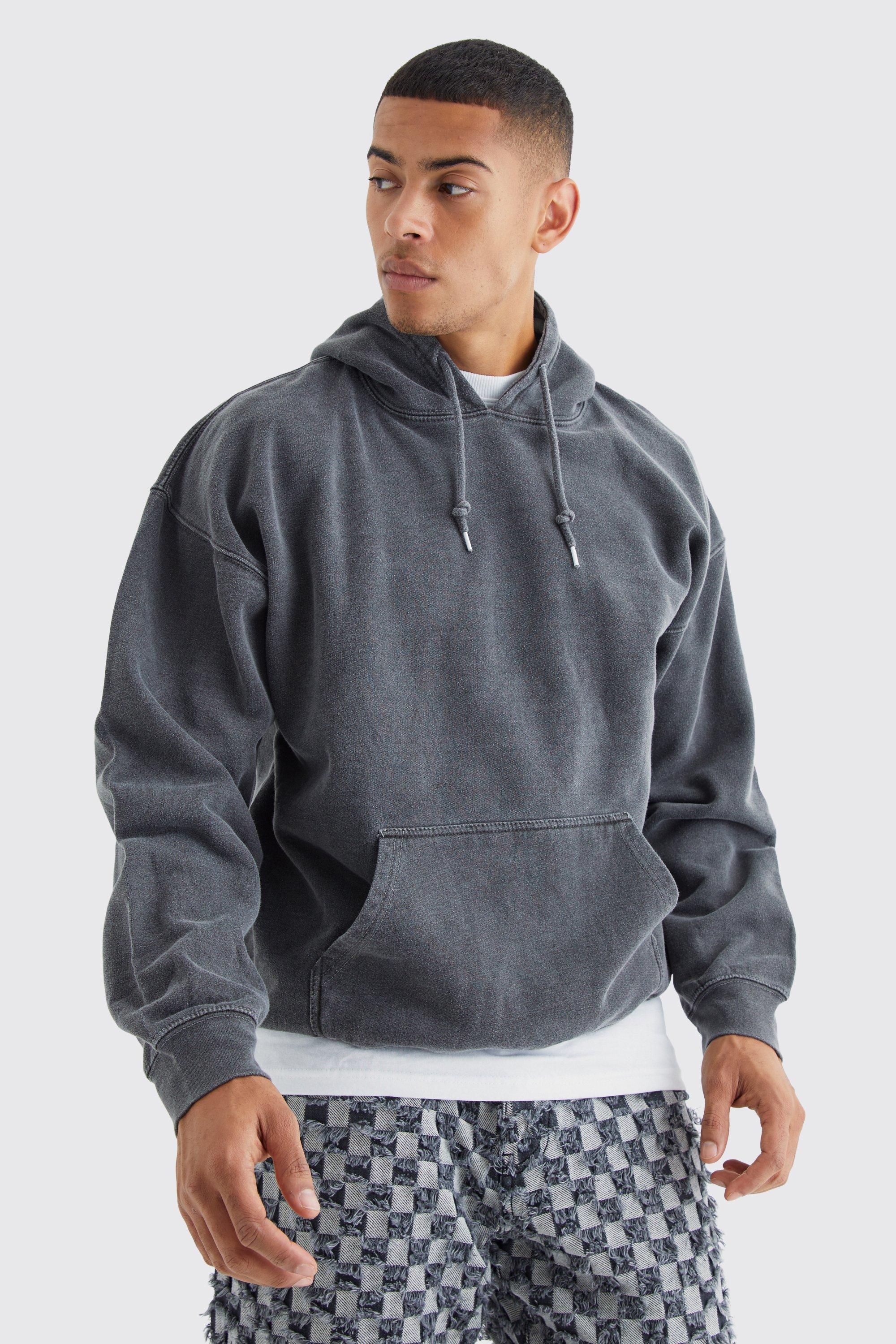 Boohoo man best sale grey hoodie