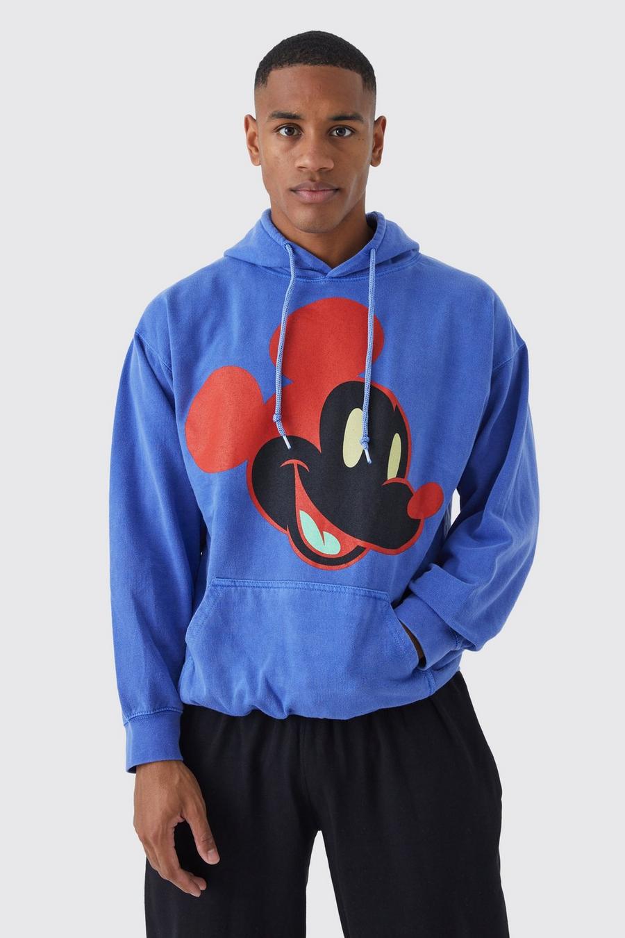 Blue Mickey Mouse License Hoodie