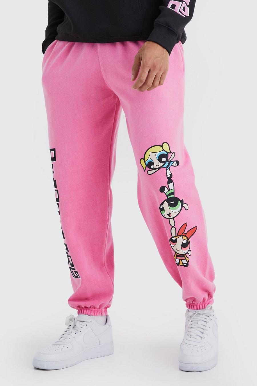 Pantalón deportivo con estampado de Las Supernenas, Pink image number 1