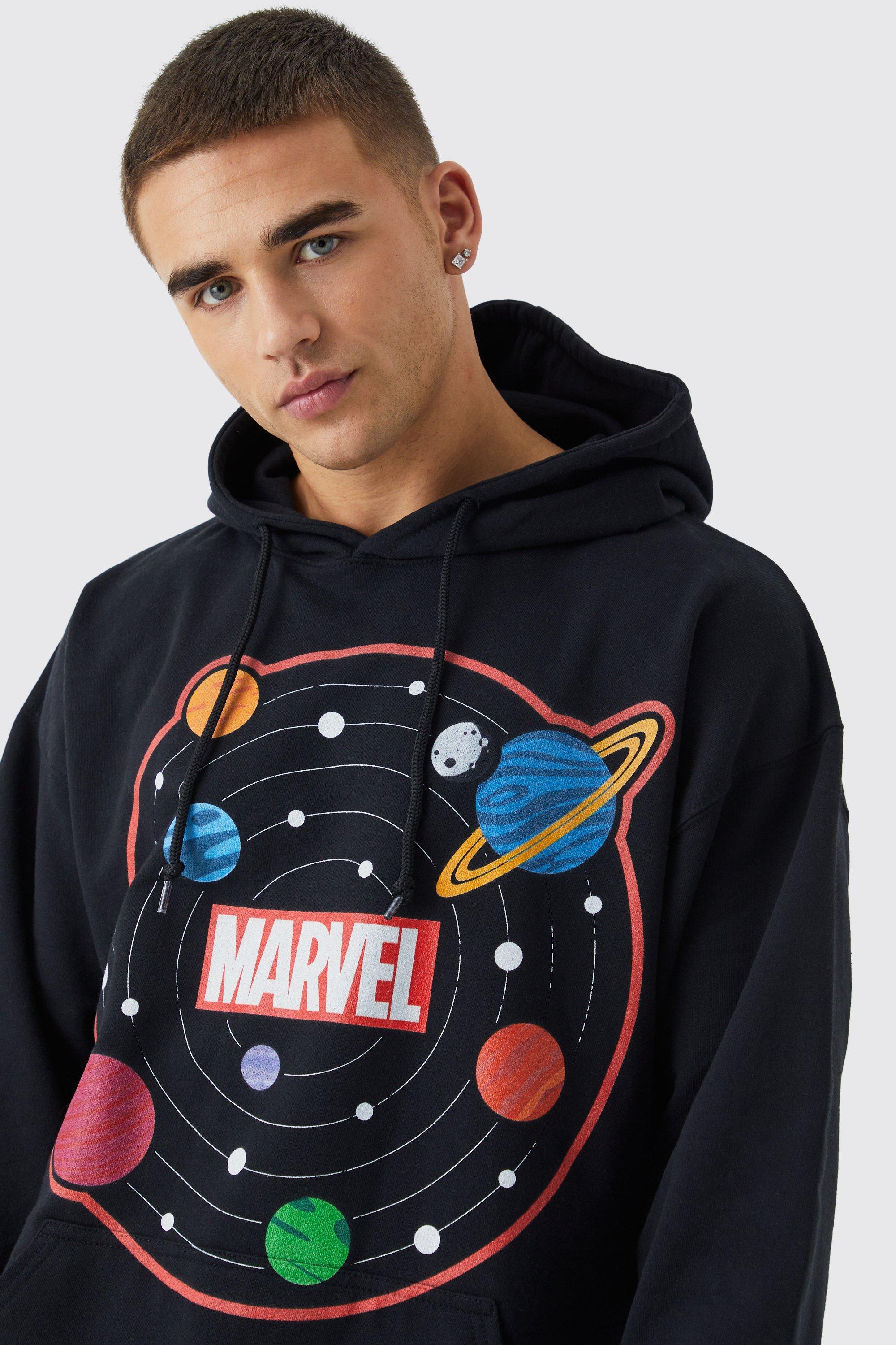 Sweat a capuche oversize a imprime Marvel