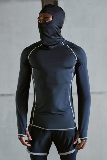 Active Matte High Neck Compression Baselayer black