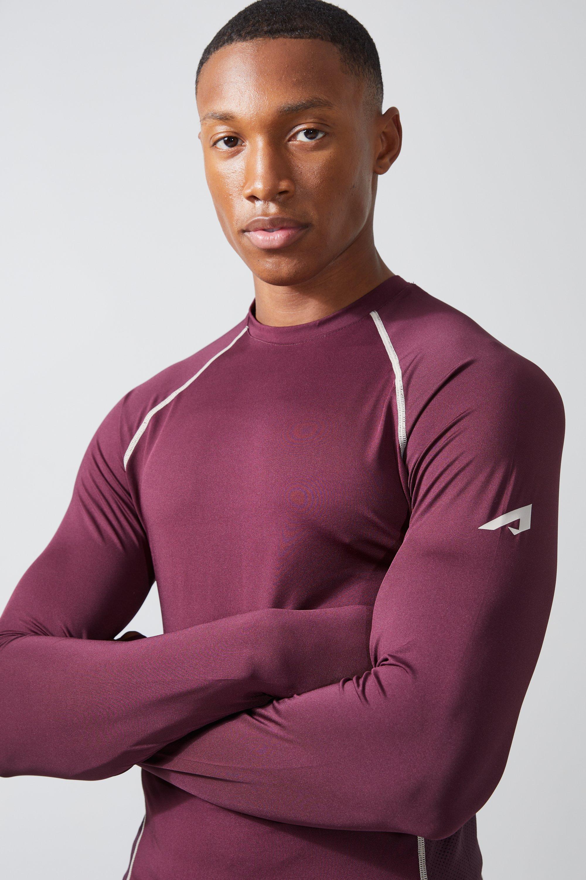 Men's Active Matte High Neck Compression Baselayer