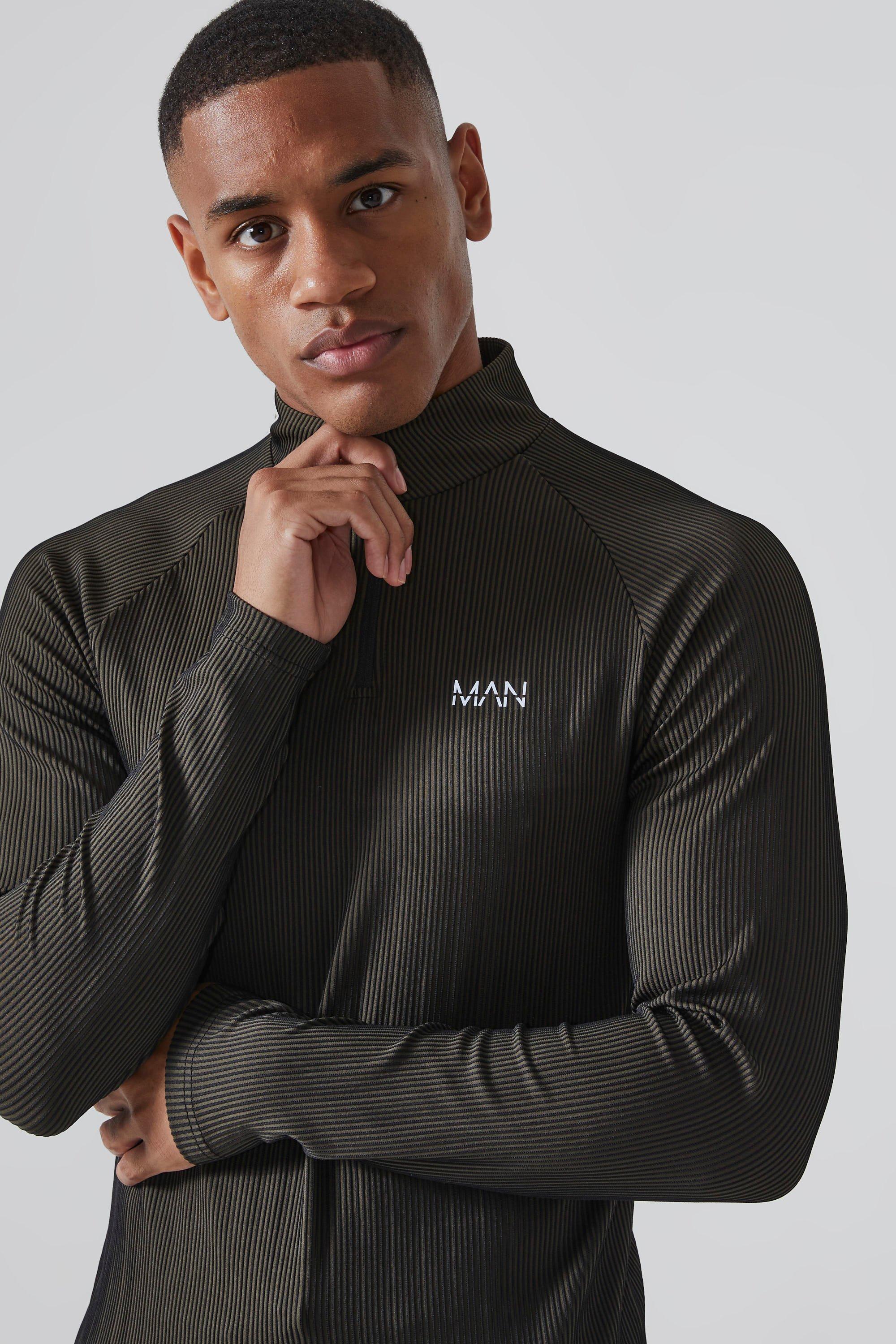 Ribbed Quarter Zip