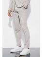 Stone Skinny Fit Cropped Suit Trousers