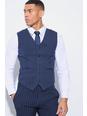 Gilet Skinny Fit a righe verticali, Navy