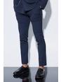 Navy Skinny Fit Pinstripe Suit Trousers