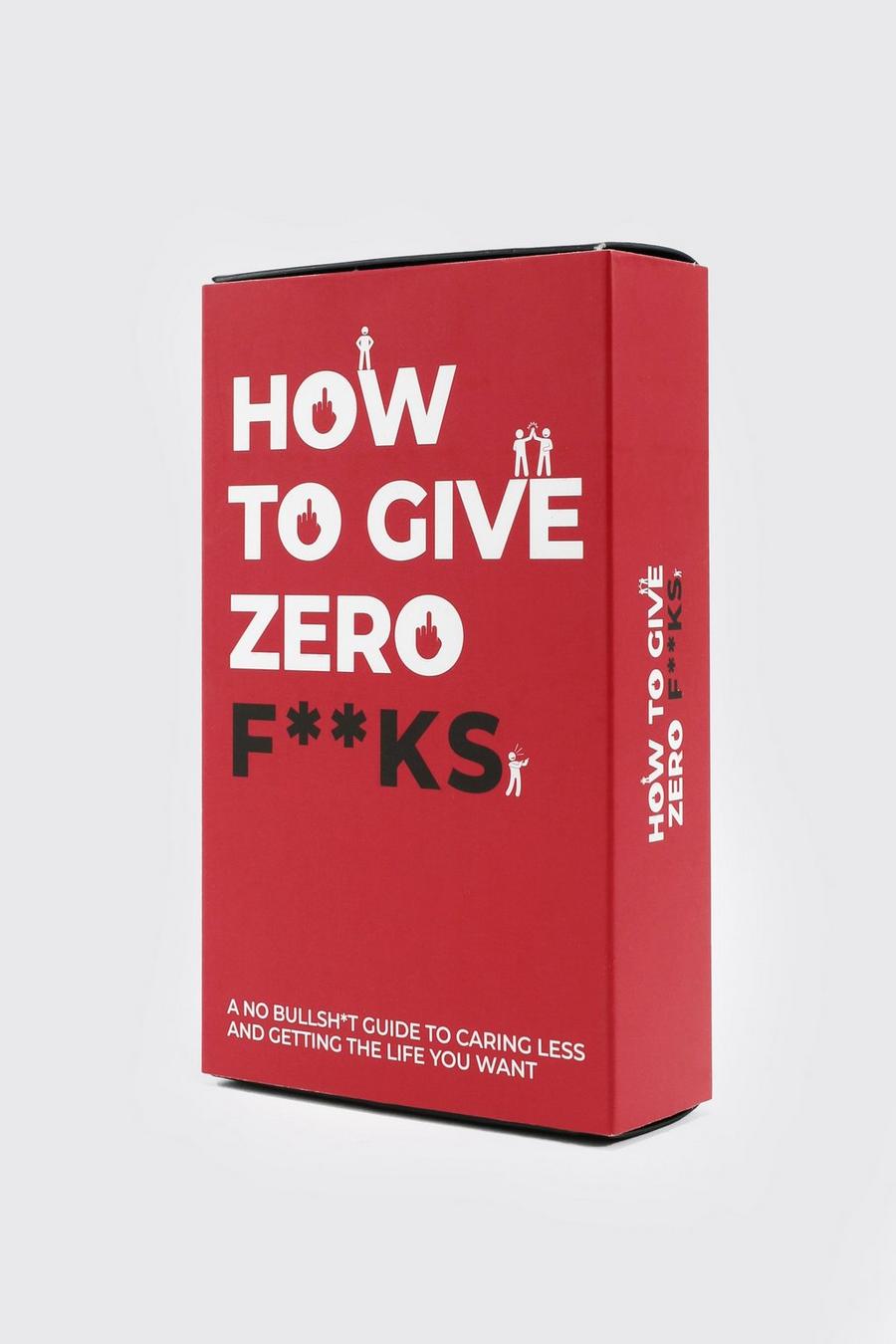 How To Give Zero F**ks Karten-Set, Clear