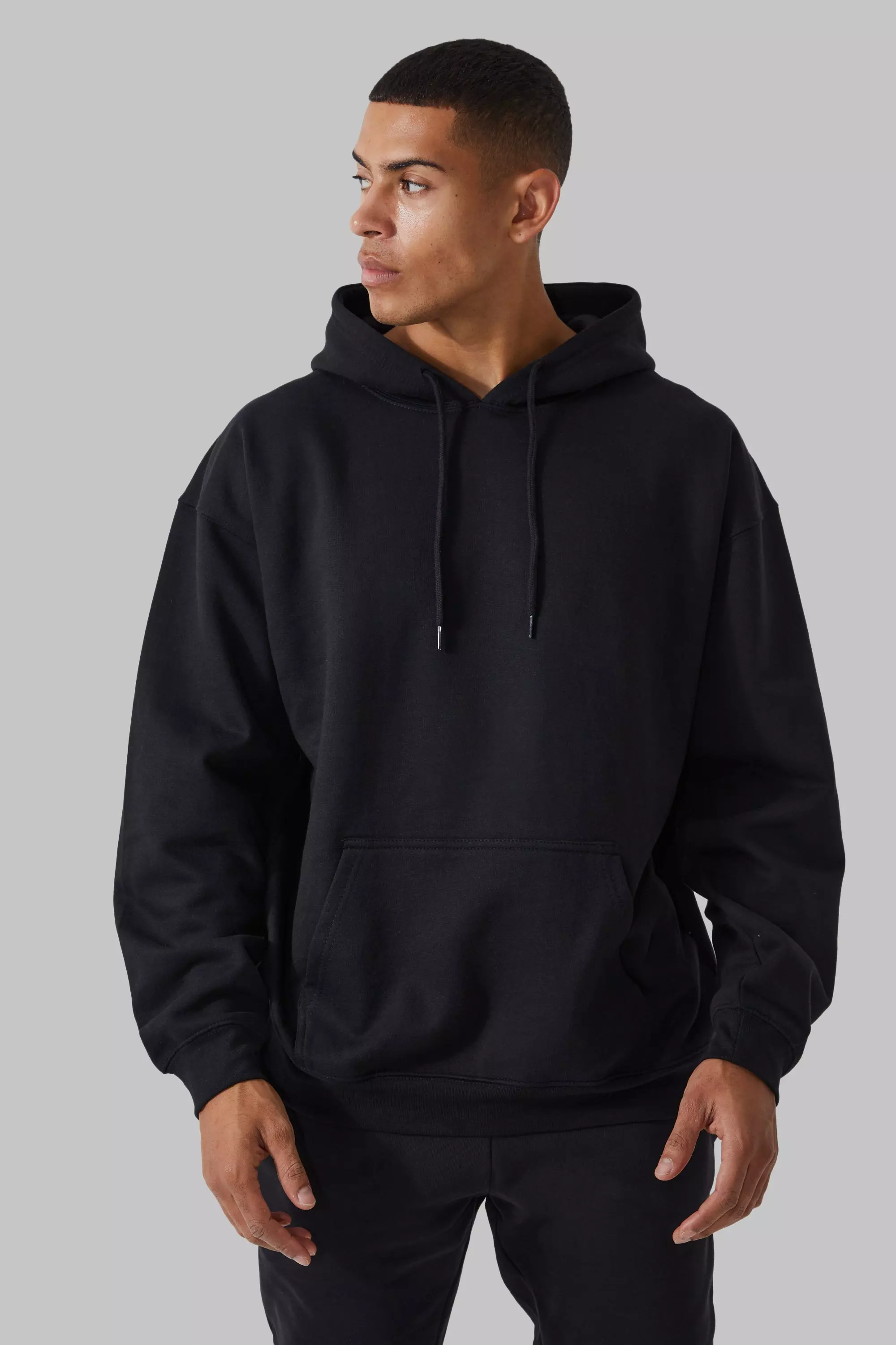 Black Active Oversized One More Rep Hoodie alternative image
