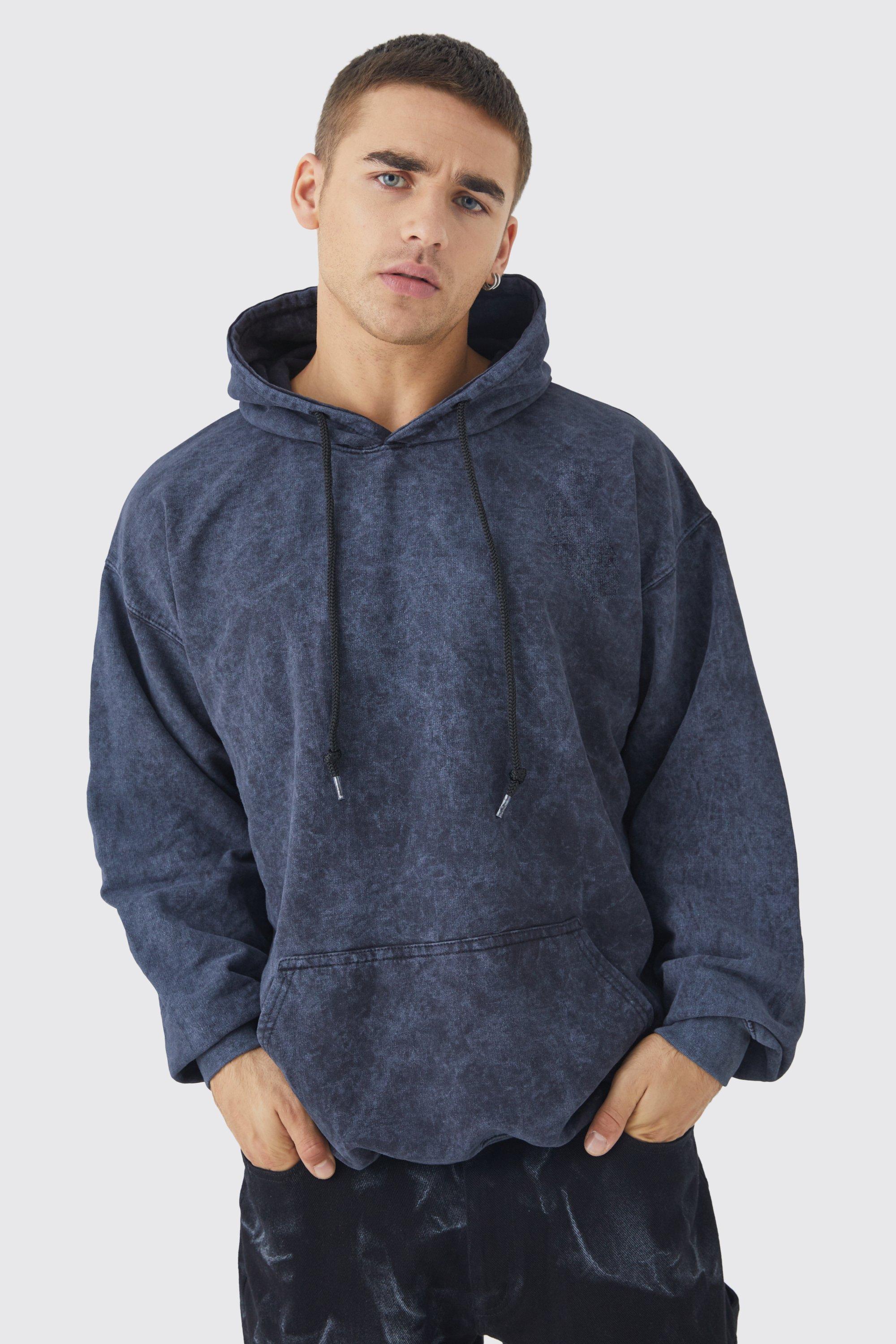 Oversized Washed Graphic Hoodie