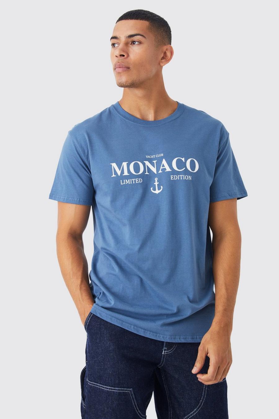 Blue Oversized Monaco Limited Edition T-shirt