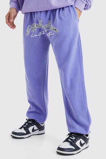 Oversized Limited Edition Crotch Graphic Jogger purple