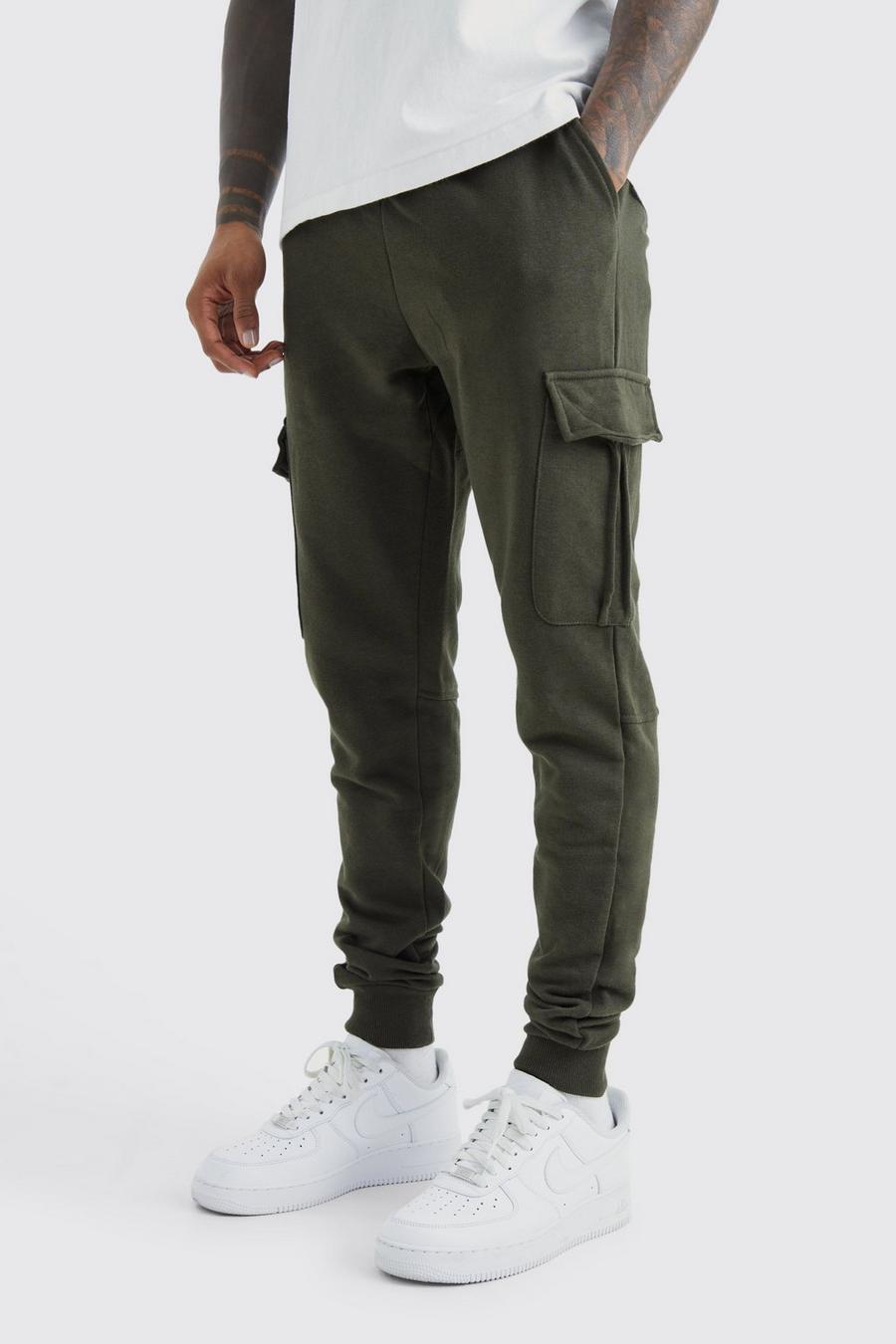 Pantaloni tuta Cargo Basic, Khaki image number 1