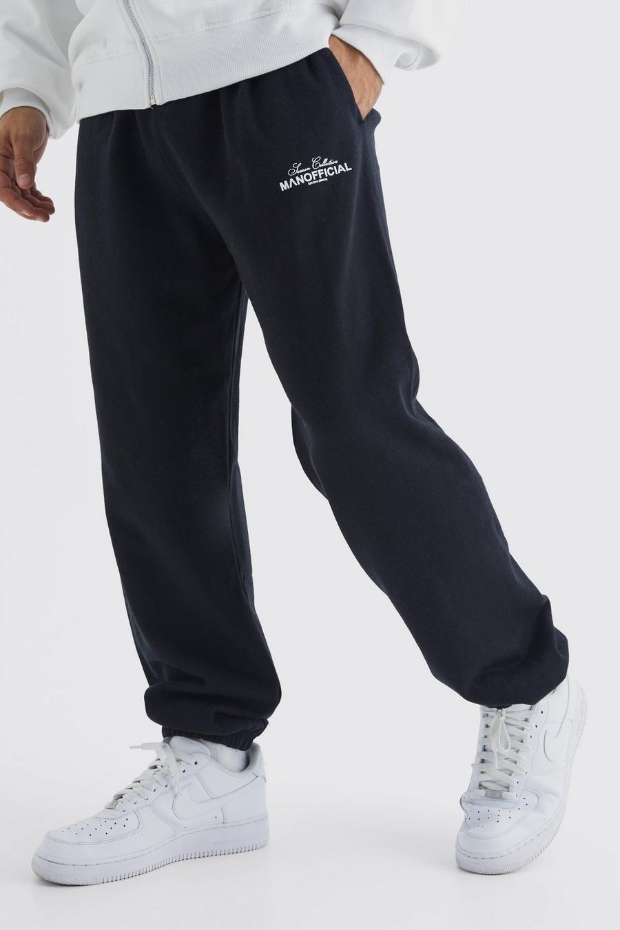 Black Man Official Season Oversized Joggers image number 1
