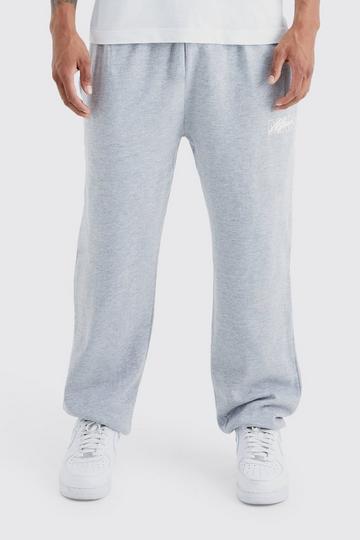 Man Signature Overdyed Oversized Joggers grey