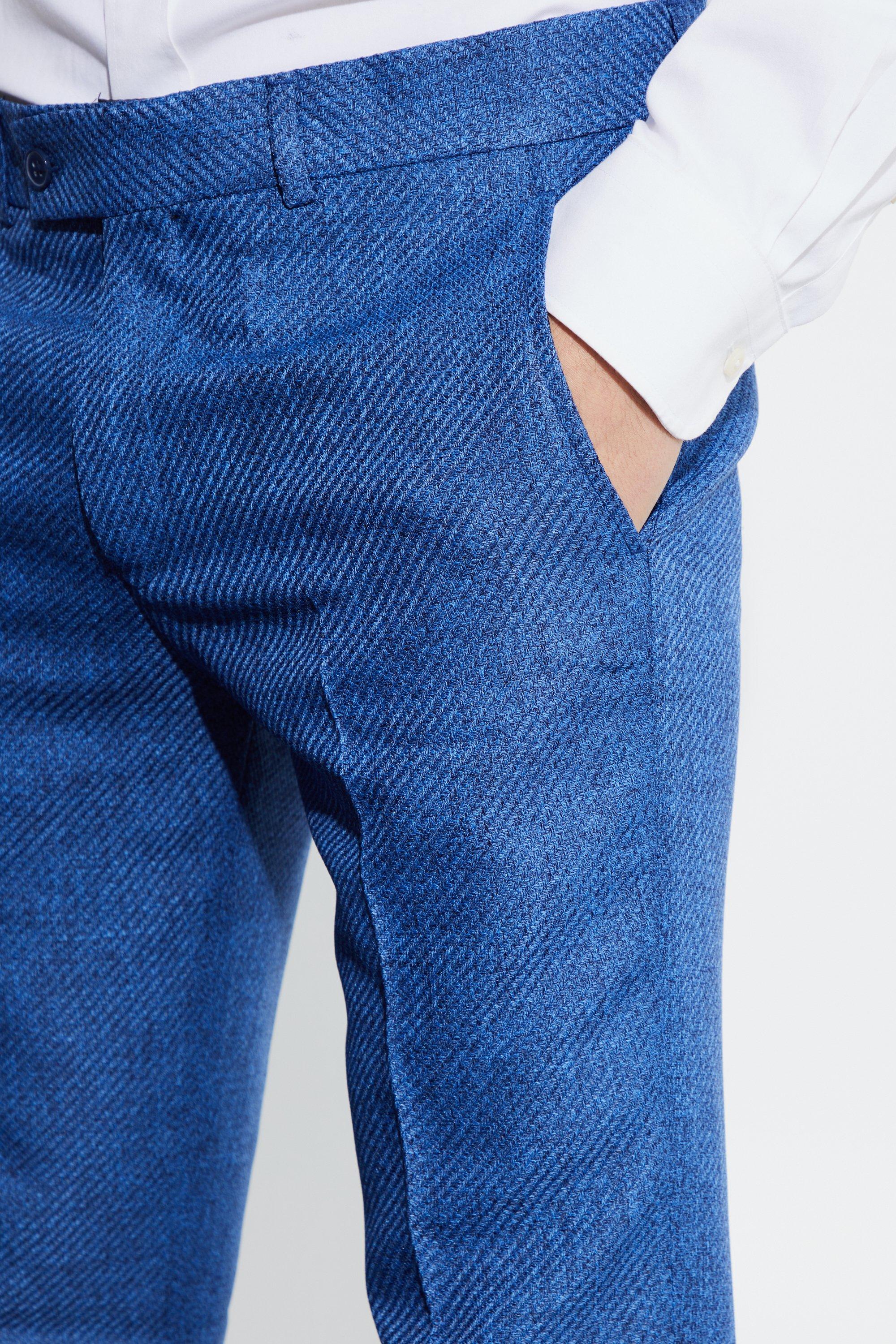 Slim Fit Suit trousers - Light blue marl - Kids