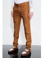 Mustard Skinny Fit Marl Suit Trousers