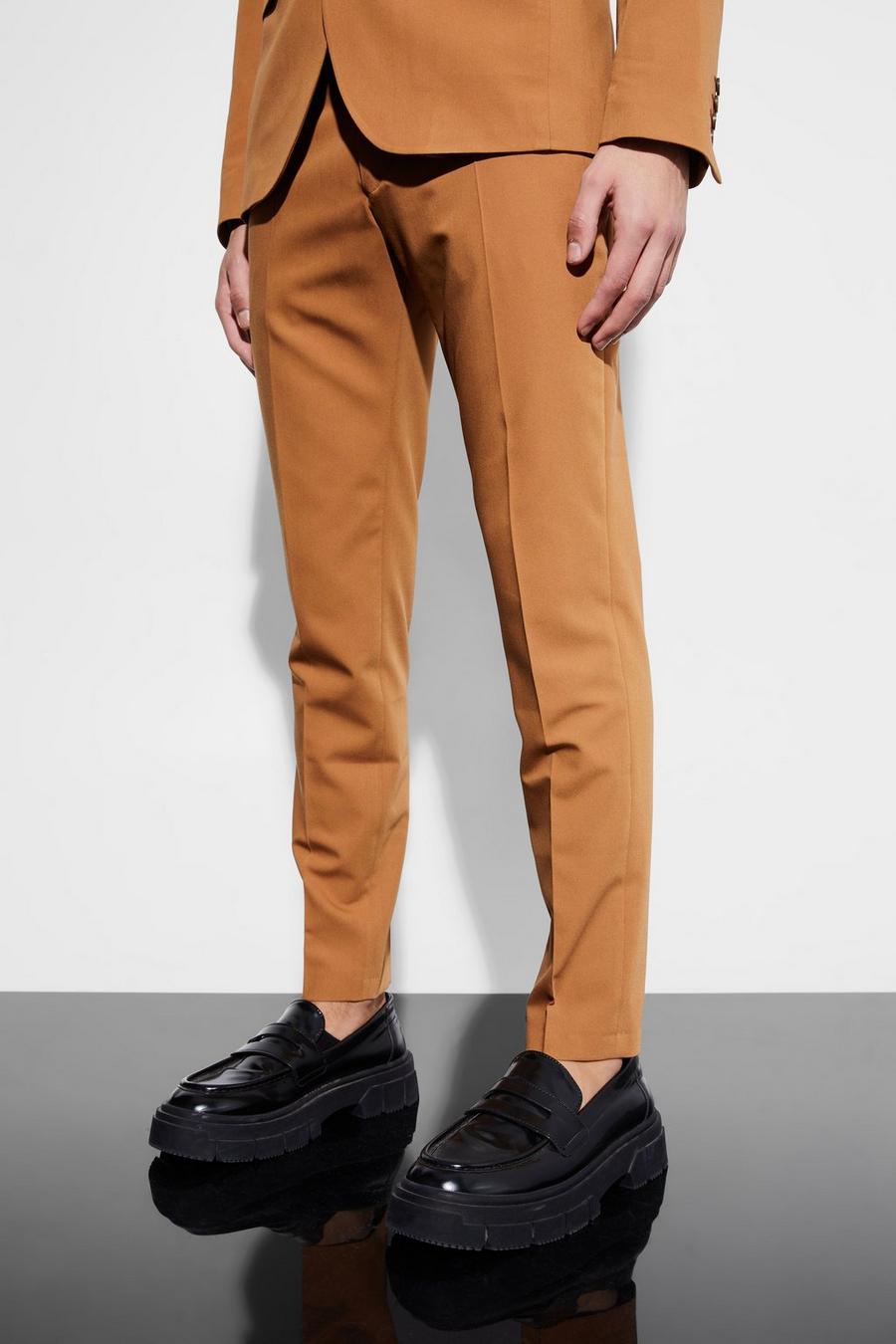 Mustard Super Skinny Suit Trousers image number 1
