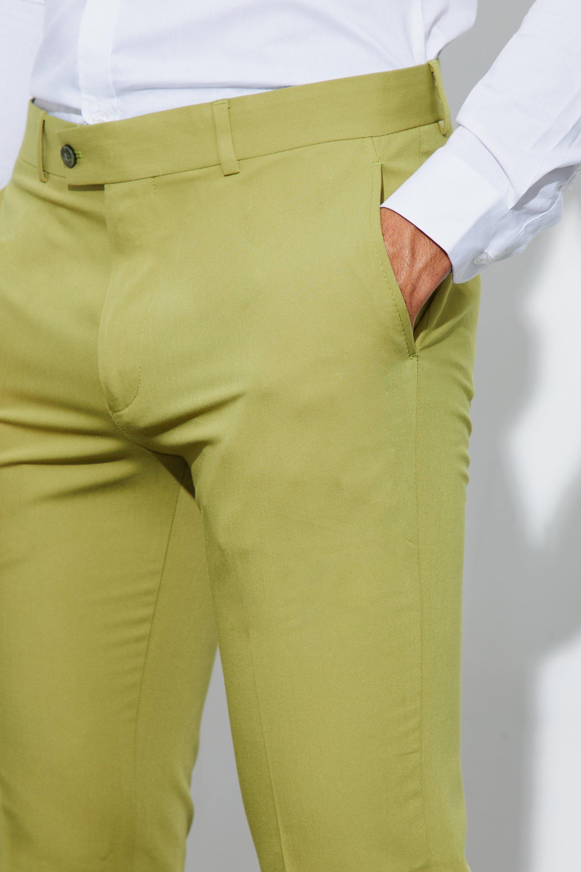 Skinny Yellow Suit Pants