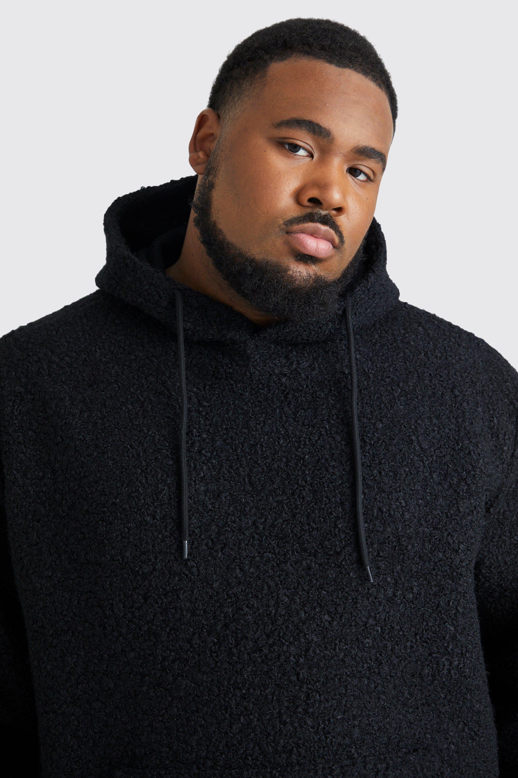 Borg best sale hoodie black