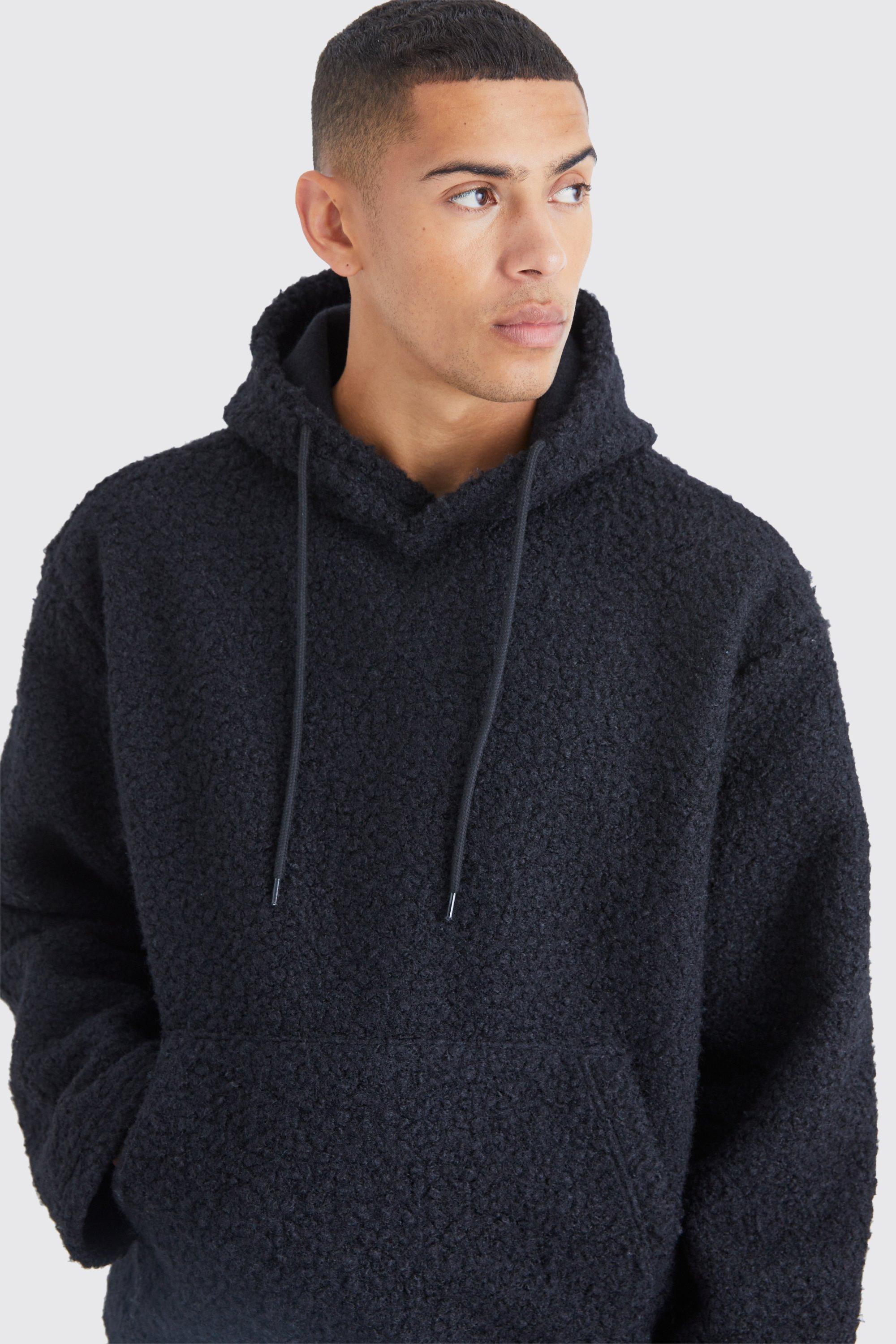 Oversized Boxy Boucle Borg Hoodie