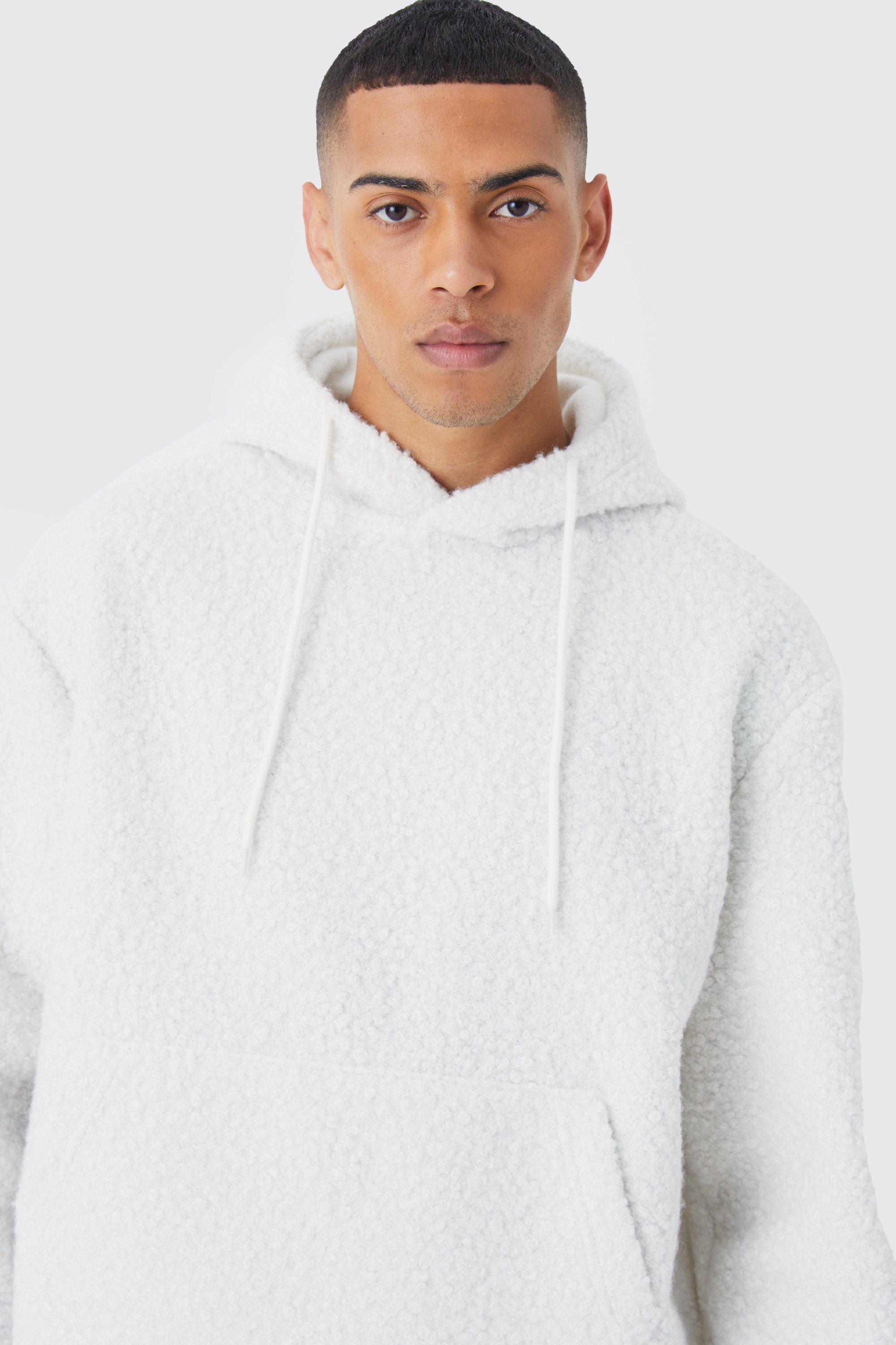 Oversized Boxy Boucle Borg Hoodie