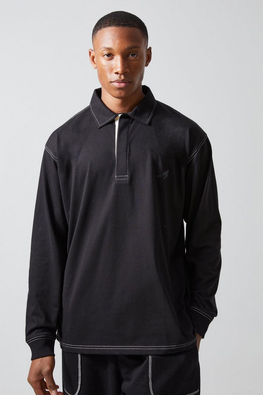 Polo Active oversize grueso de rugby, Black image number 1