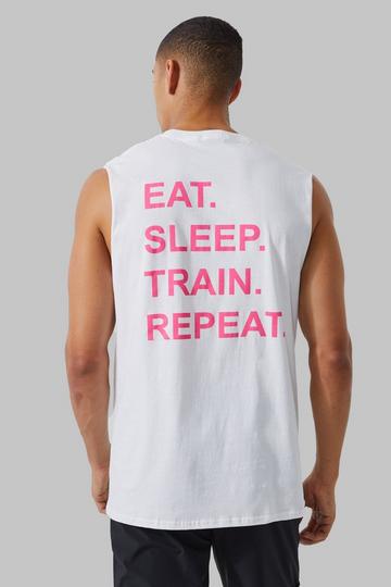 White Man Active Train Repeat Tank