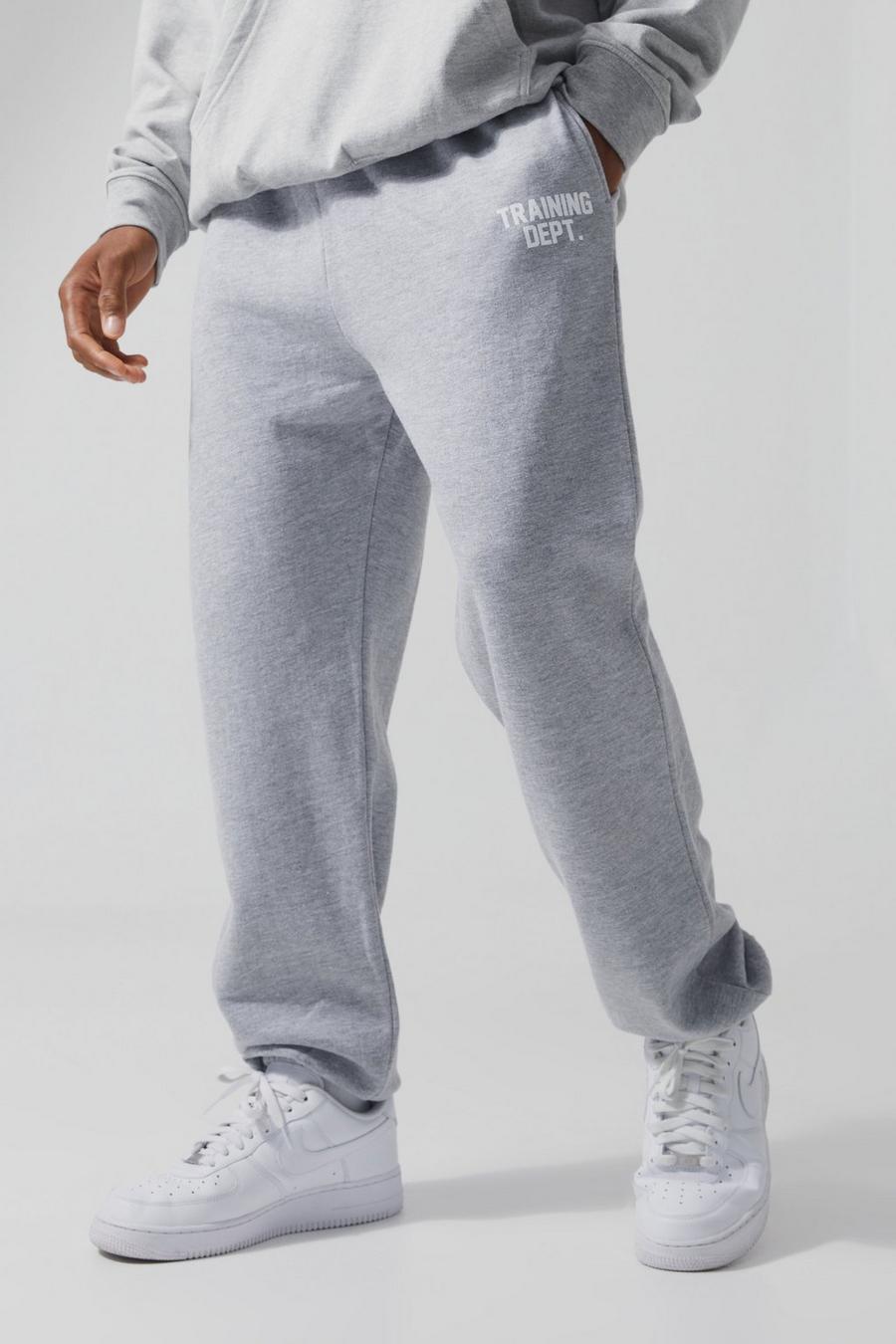 Pantaloni tuta oversize Man Active Training Dept, Grey marl image number 1